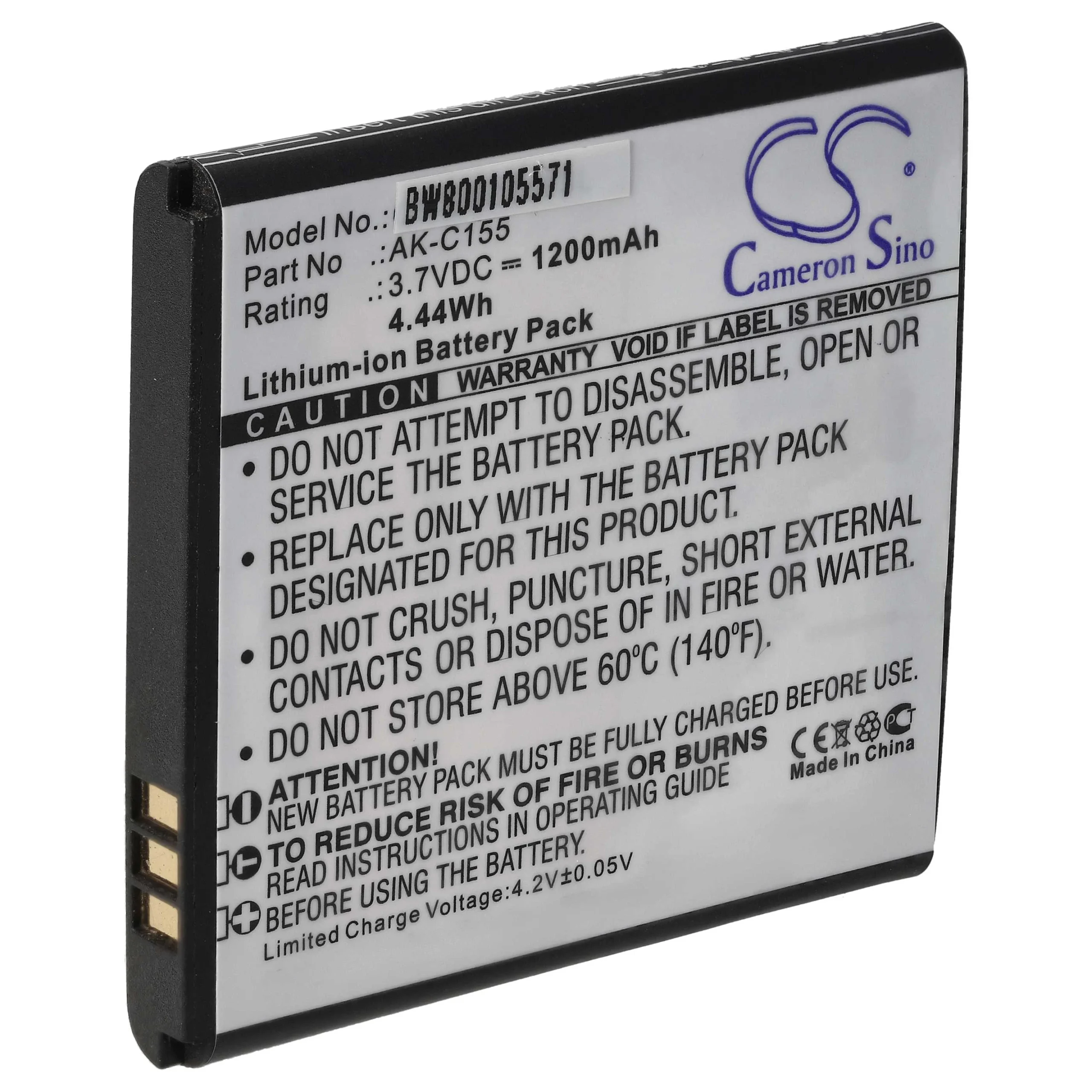Batterie remplace Emporia AK-C155 téléphone portable Emporia - 1200mAh 3,7V Li-ion