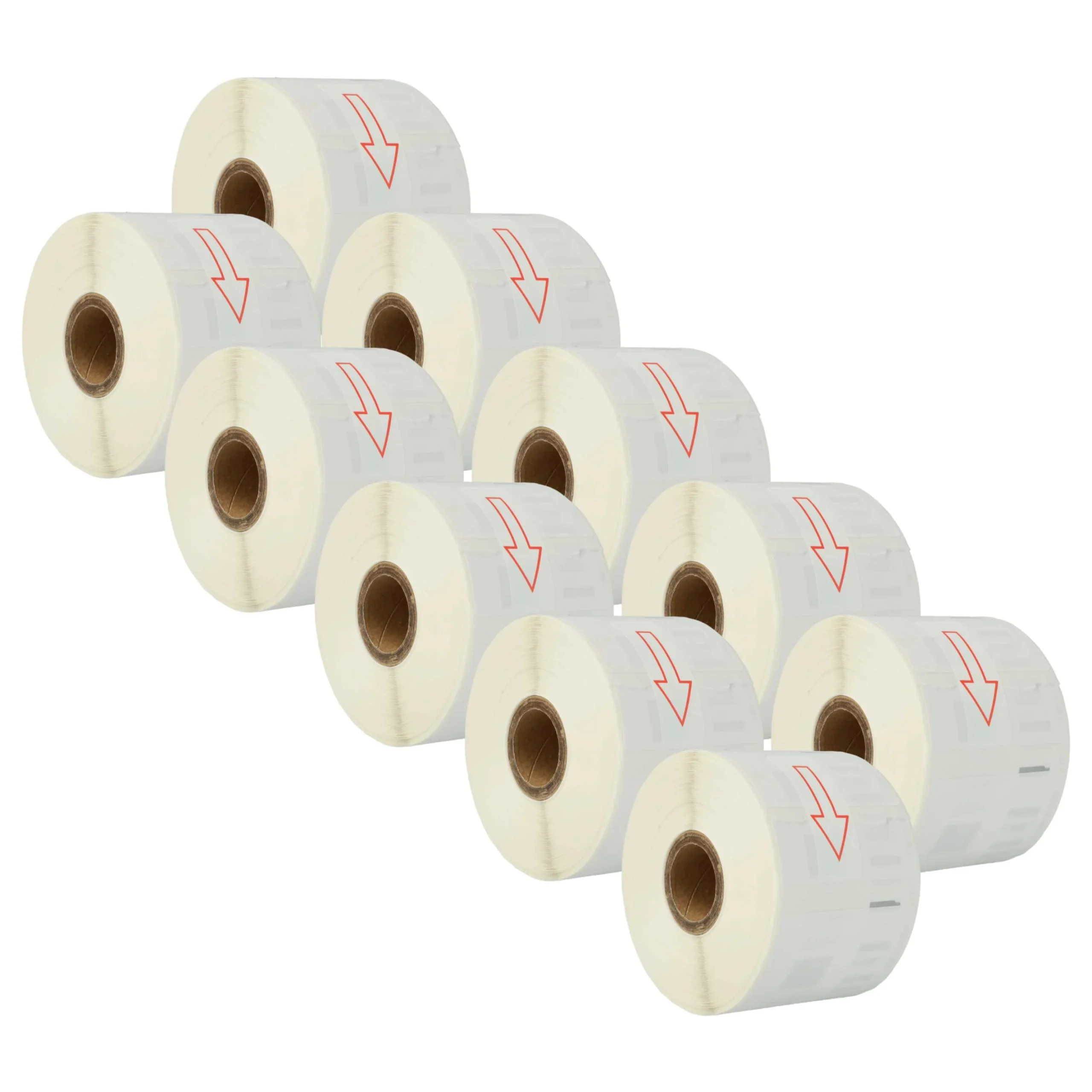 10x Étiquette remplacent Dymo 11354 pour imprimante étiqueteuse - 57mm x 32mm