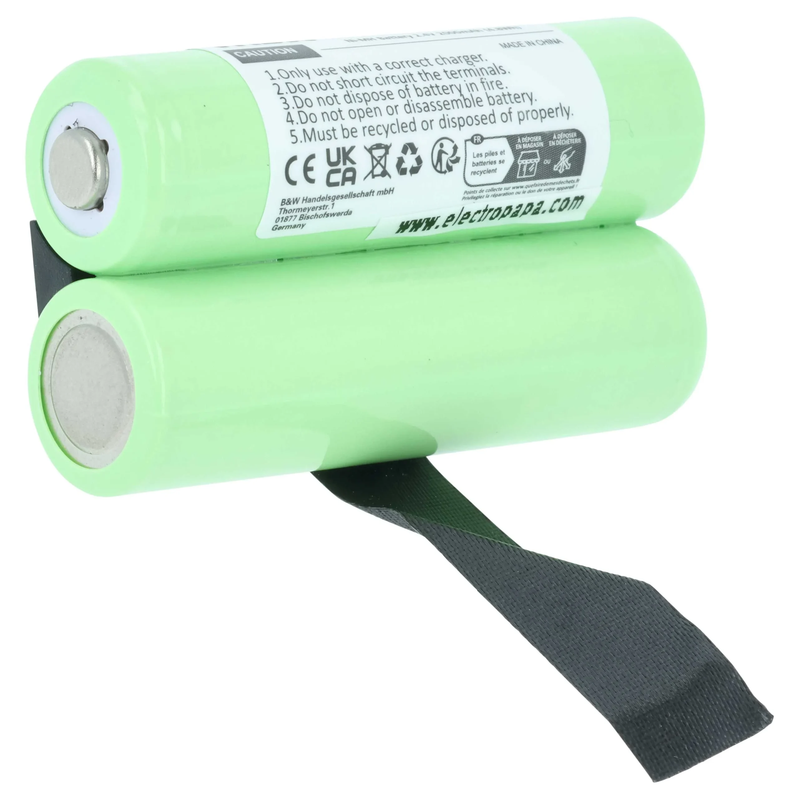 Batterie remplace Demag 773-499-44 - 2000mAh 2,4V NiMH
