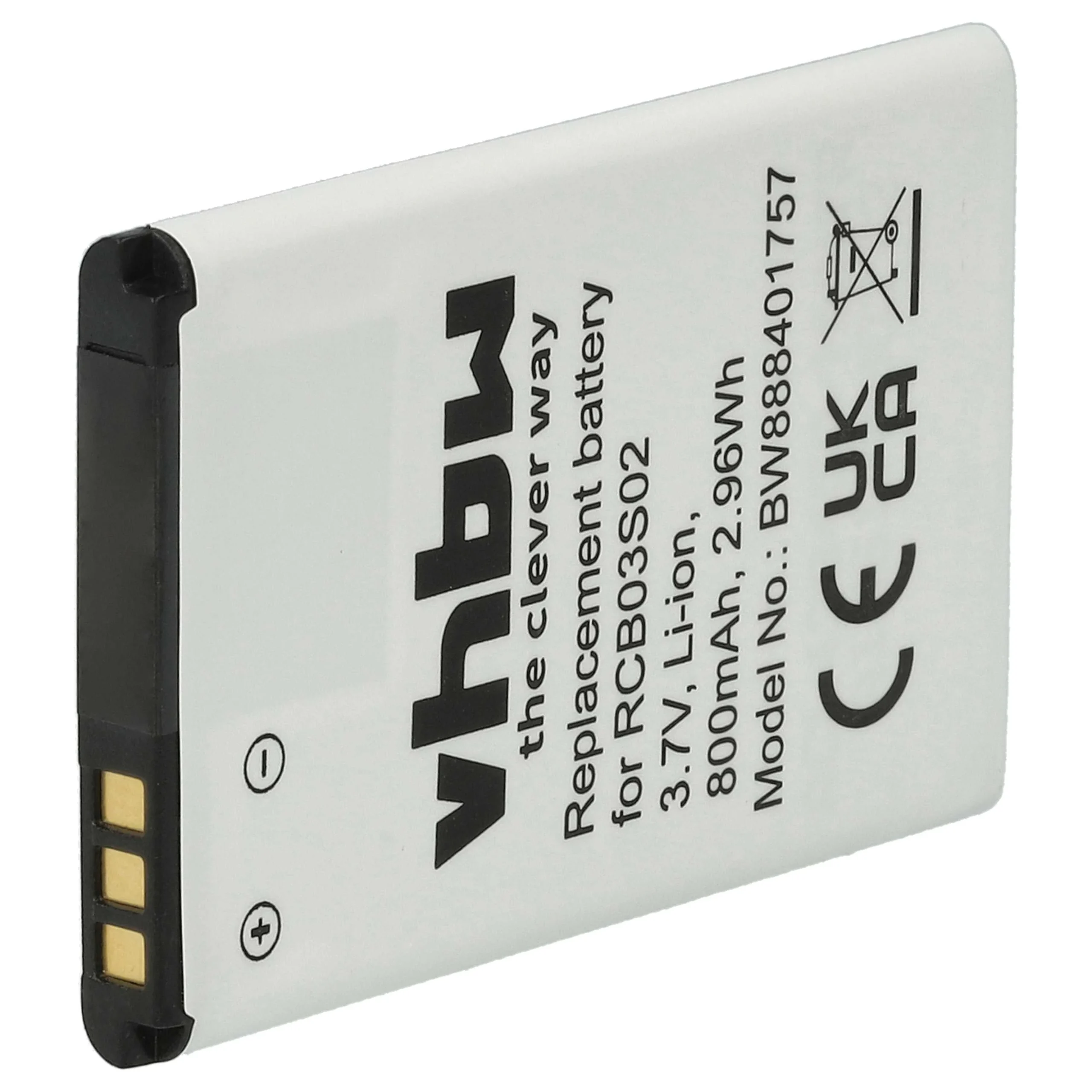 Batterie remplace Swisstone RCB03S02 téléphone portable senior Swisstone - 800mAh 3,7V Li-ion