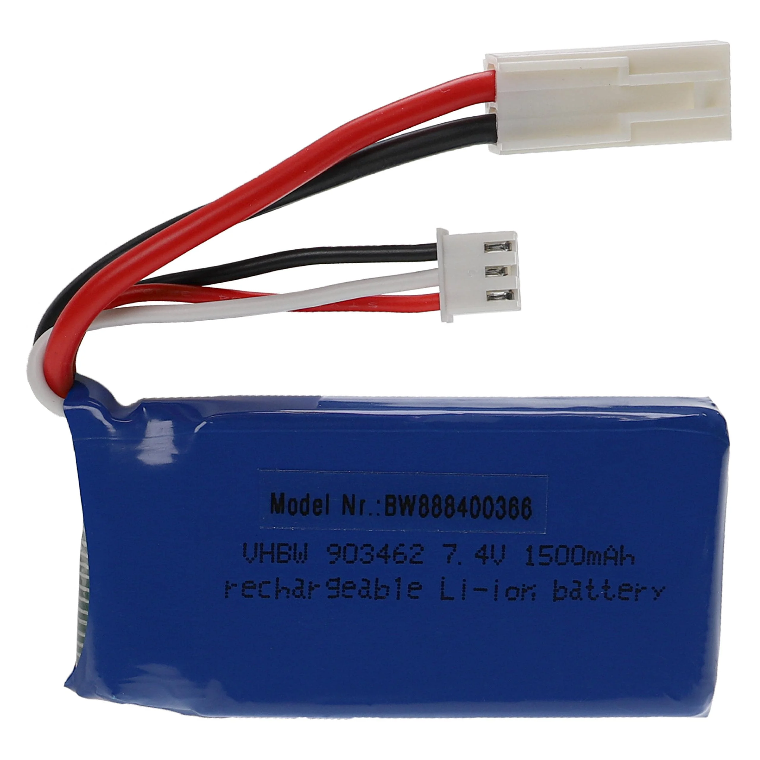 Batterie modèle radio-télécommandé - 1500mAh 7,4V Li-polymère, EL-2P