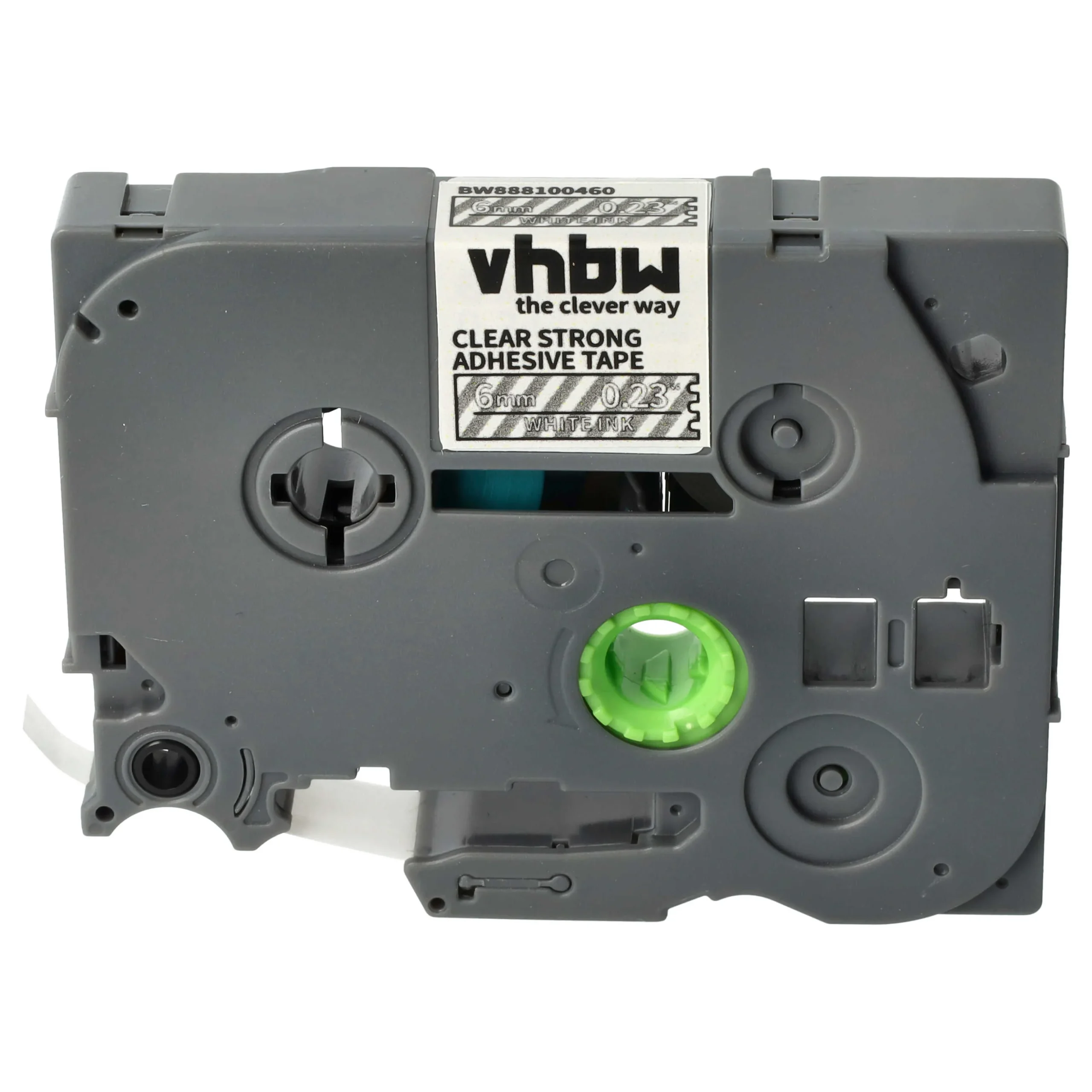 Cassette à ruban remplace Brother TZE-S115 - 6mm lettrage Blanc ruban Transparent, plastique extra fort