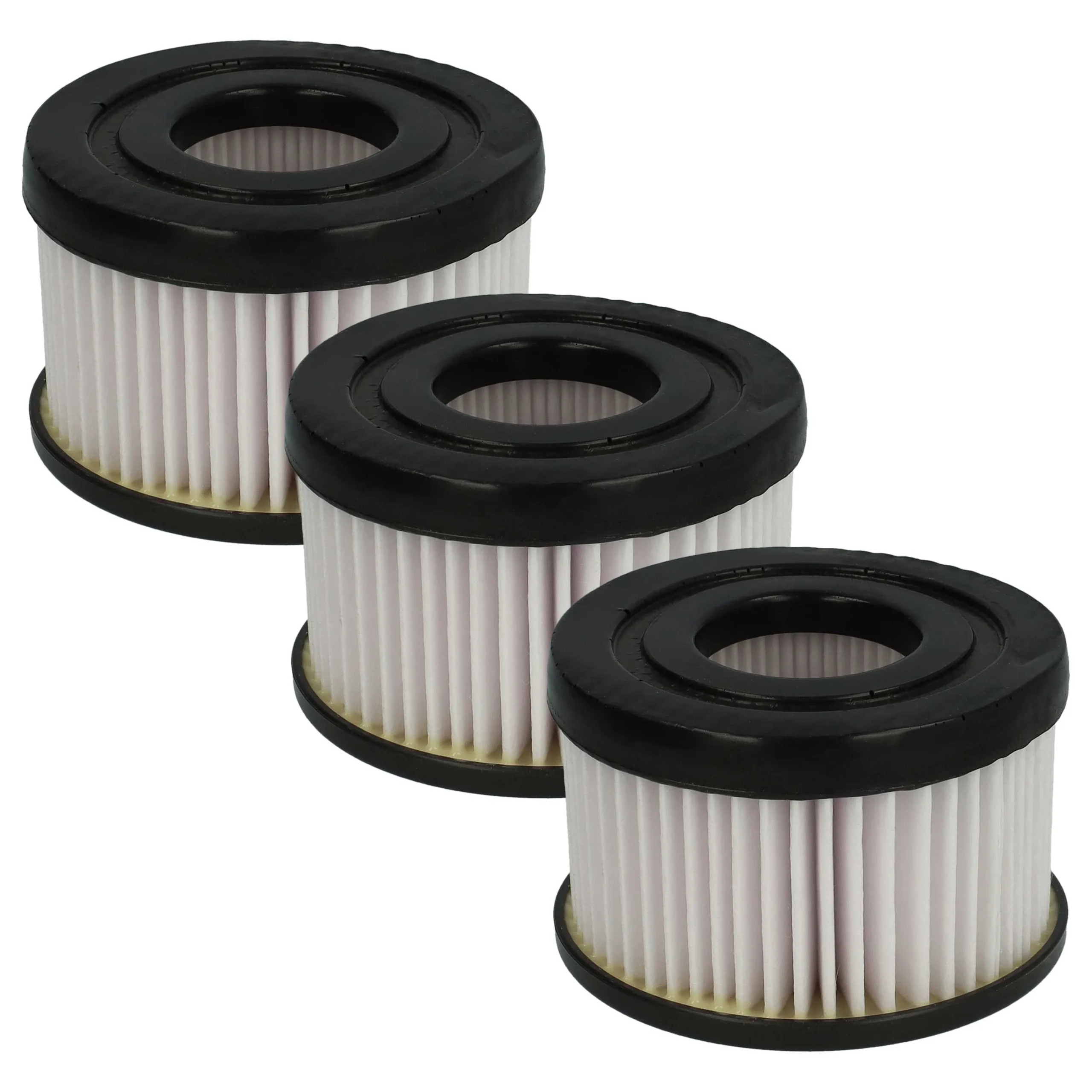 3x Filtre remplace Rowenta ZR009004, 3221614007446 pour aspirateur Rowenta - filtre plissé, noir / blanc