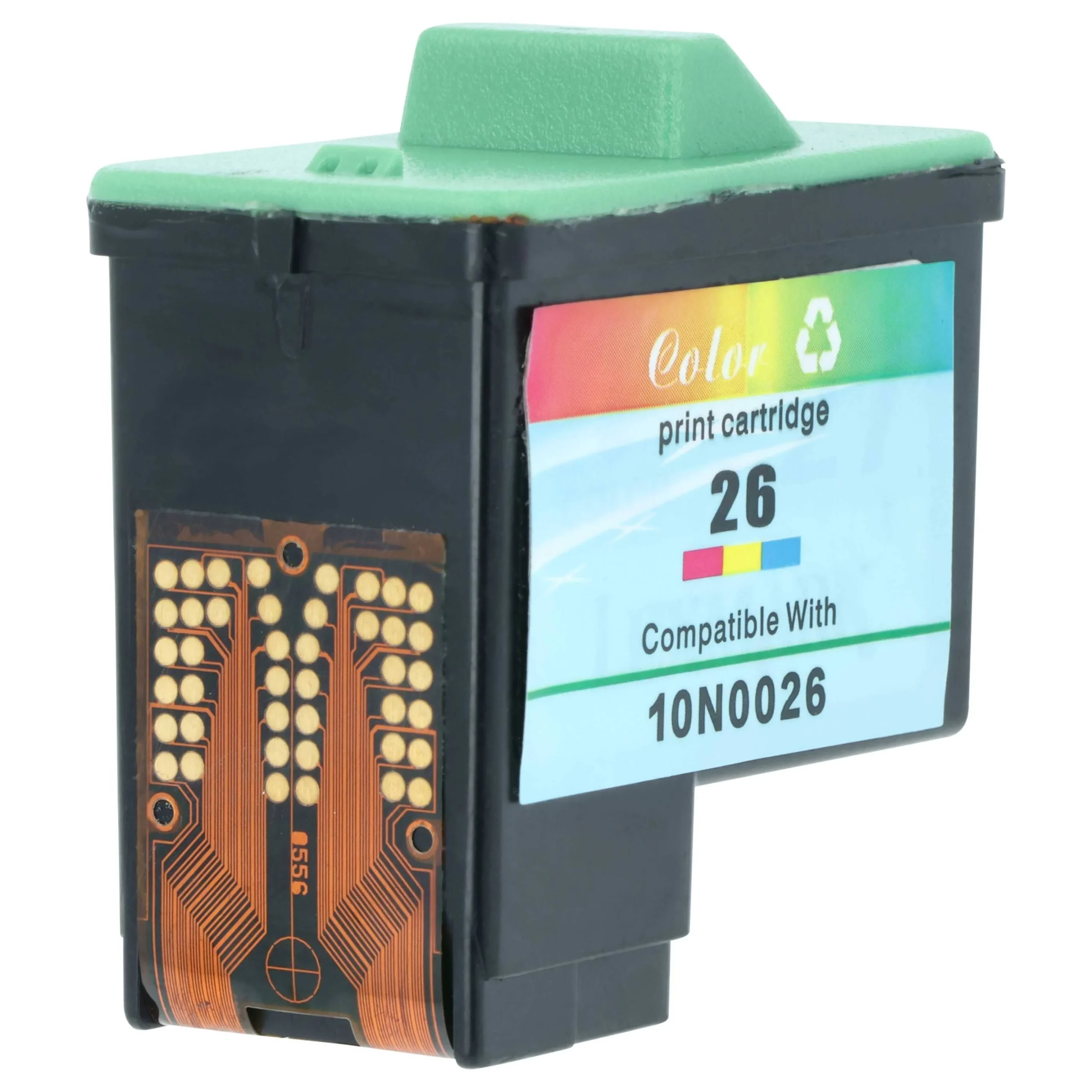 Cartouche remplace Lexmark 10N0026 pour imprimante Lexmark / Dell - Cyan/Magenta/Yellow remanufacturée 12ml