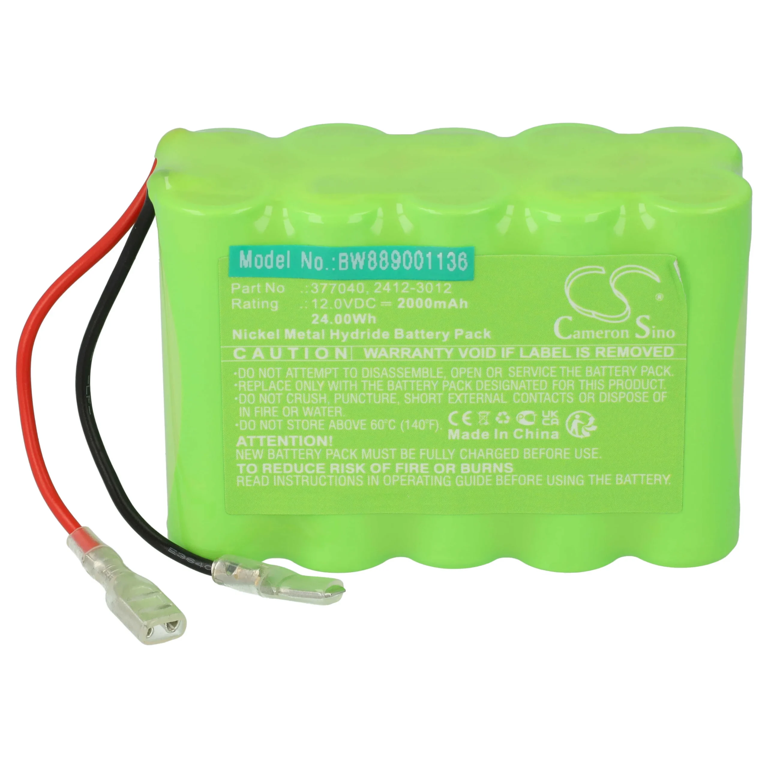 Batterie remplace Roto 2412-3012, 377040 store volet de fenêtre Roto - 2000mAh 12V NiMH