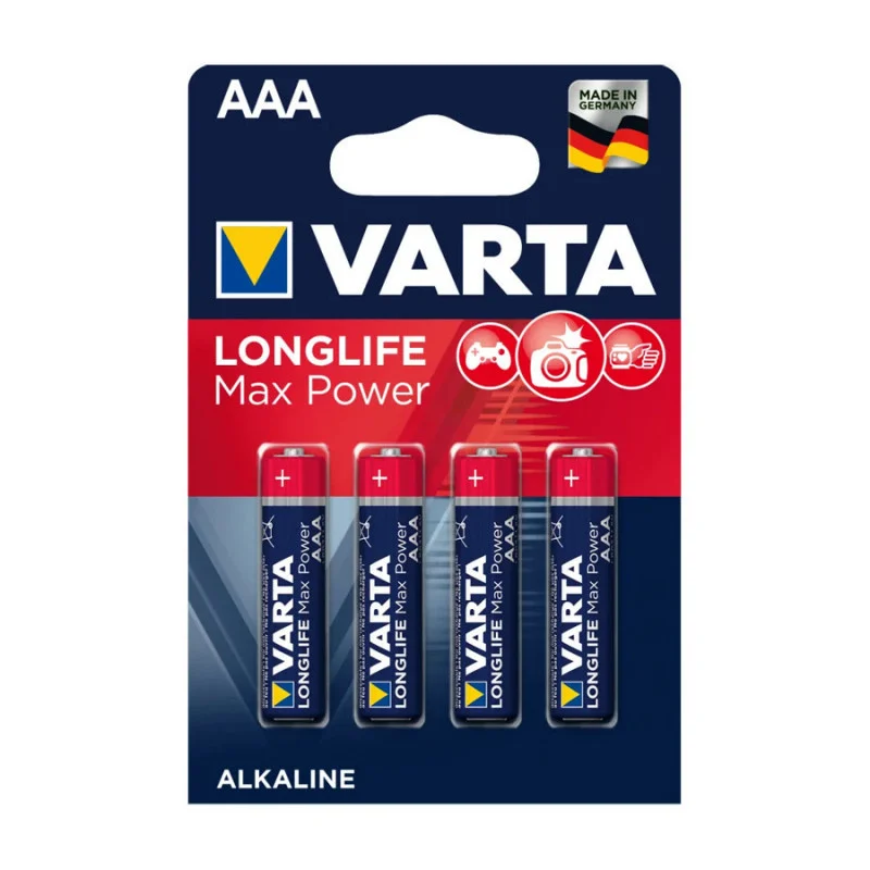 4 piles LR03 AAA Longlife Max Power 4703110404 - Promos