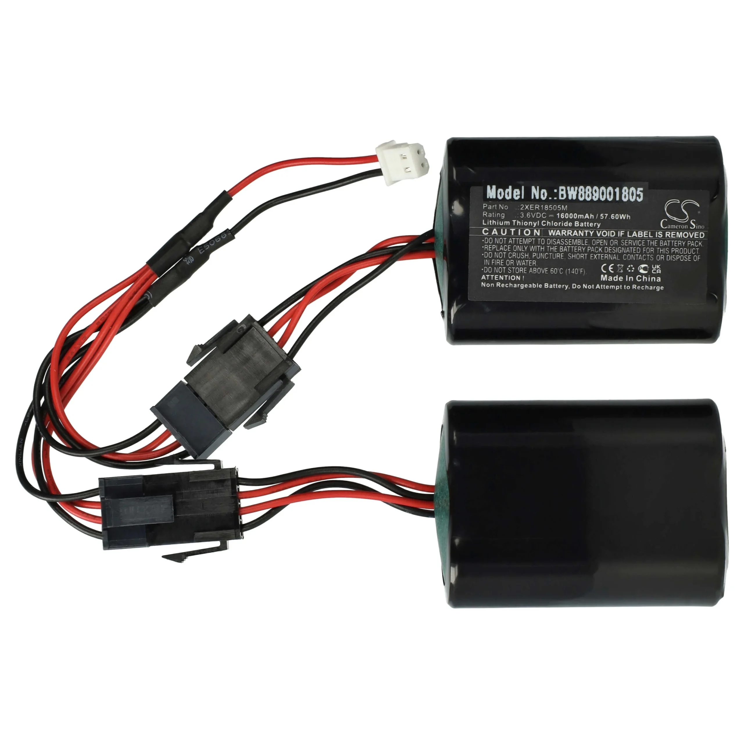 Pile remplace Fanso 103-304742 pour centrale d'alarme Tyco - 16000mAh 3,6V Li-SOCl2