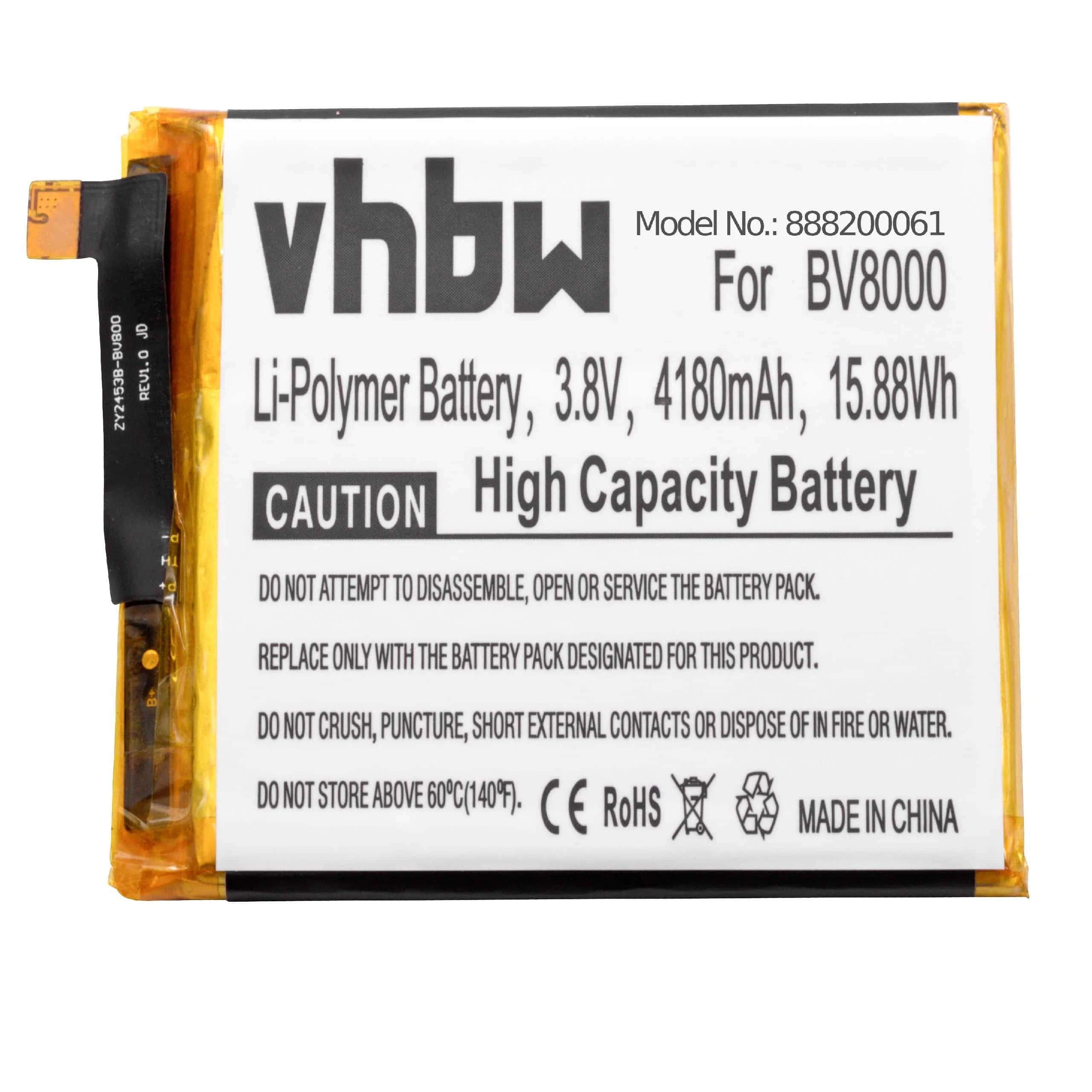 Batterie remplace Blackview V636468P téléphone portable Blackview - 4180mAh 3,8V Li-polymère