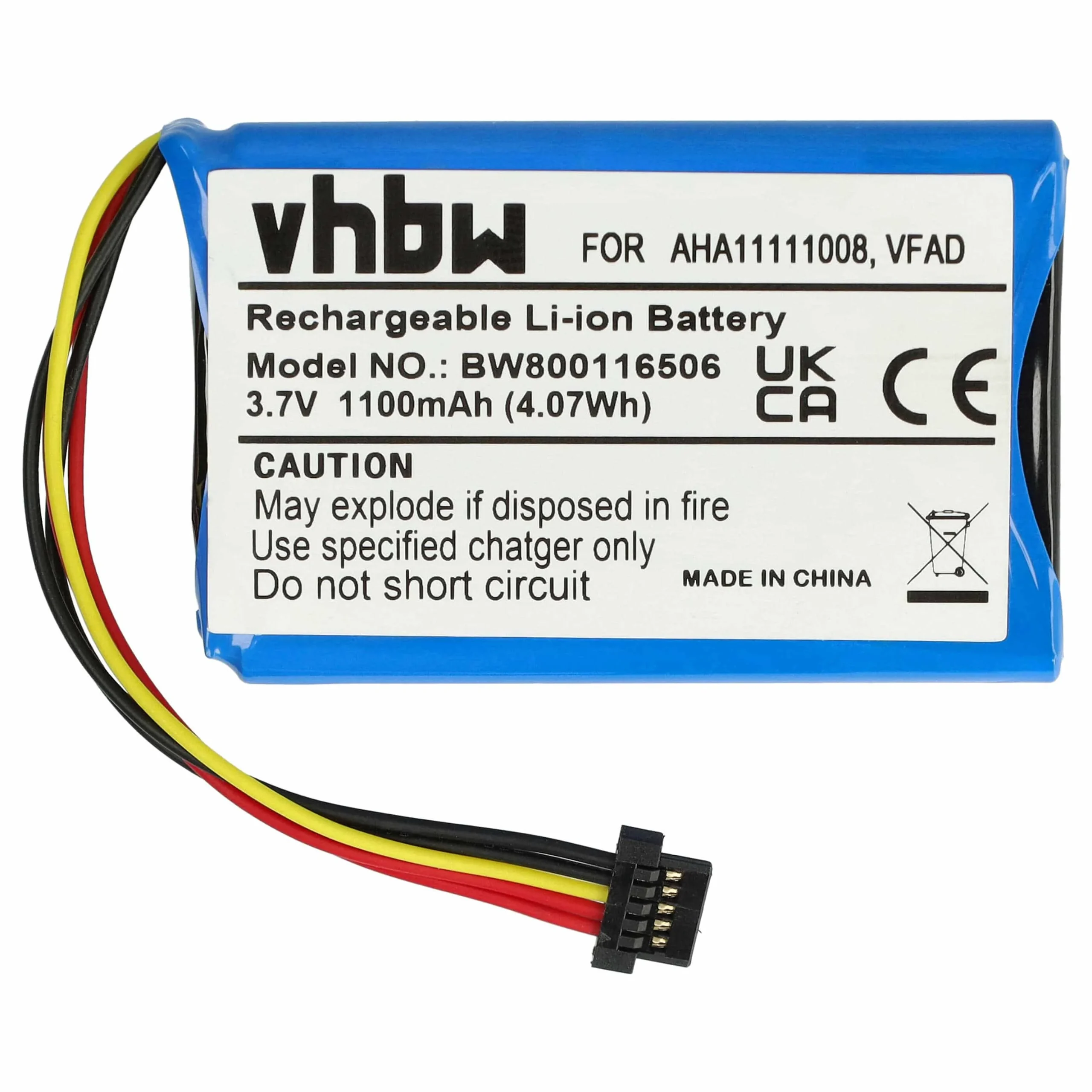 Batterie remplace TomTom 4EG0.001.08, 4EG0.001.17 pour navigation GPS TomTom - 1100mAh 3,7V Li-ion