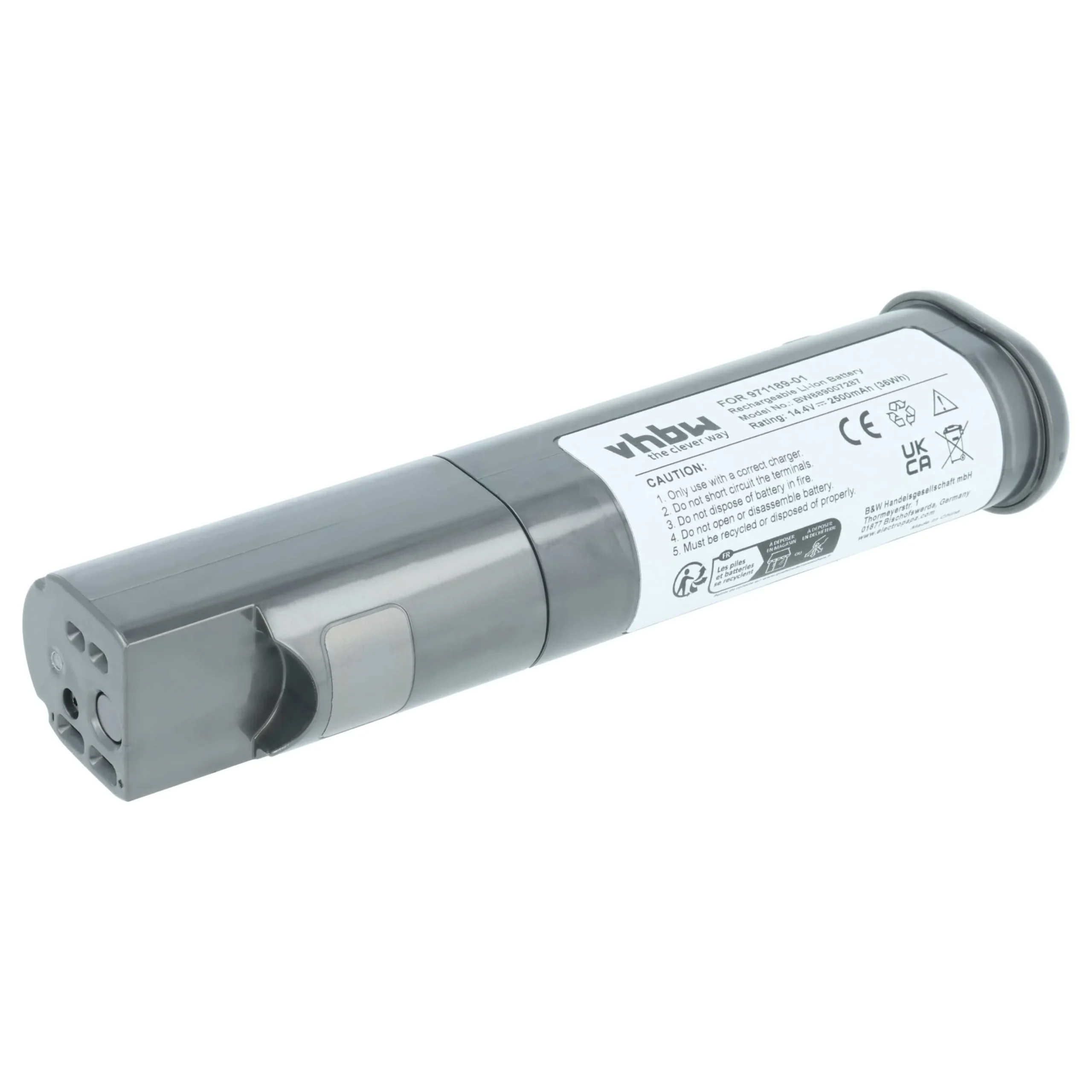 Batterie remplace Dyson 971189-01, SV19, 414127-02 pour aspirateur Dyson - 2,5Ah 14,4V Li-ion