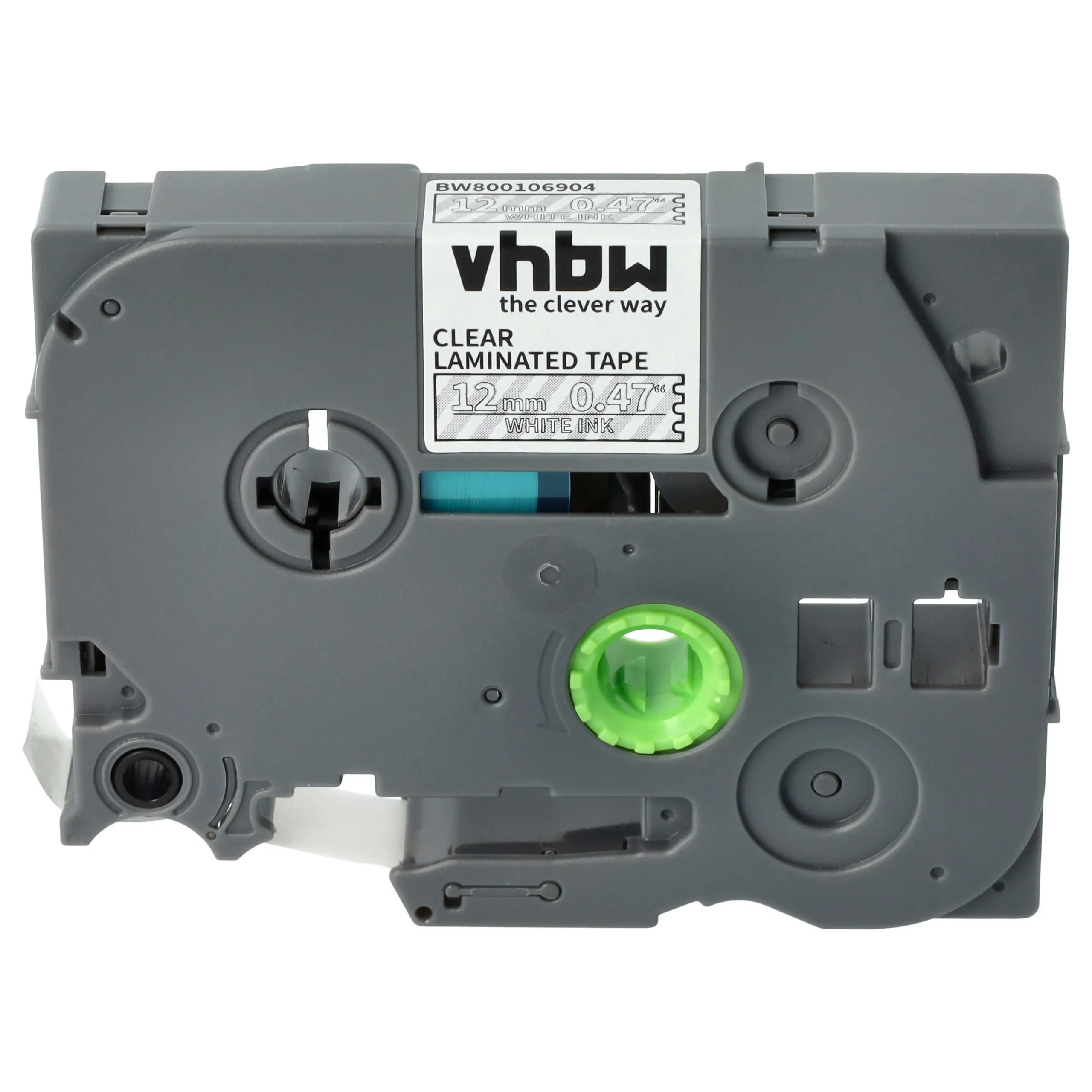 Cassette à ruban remplace Brother TZ-135, TZE-135 - 12mm lettrage Blanc ruban Transparent, plastique