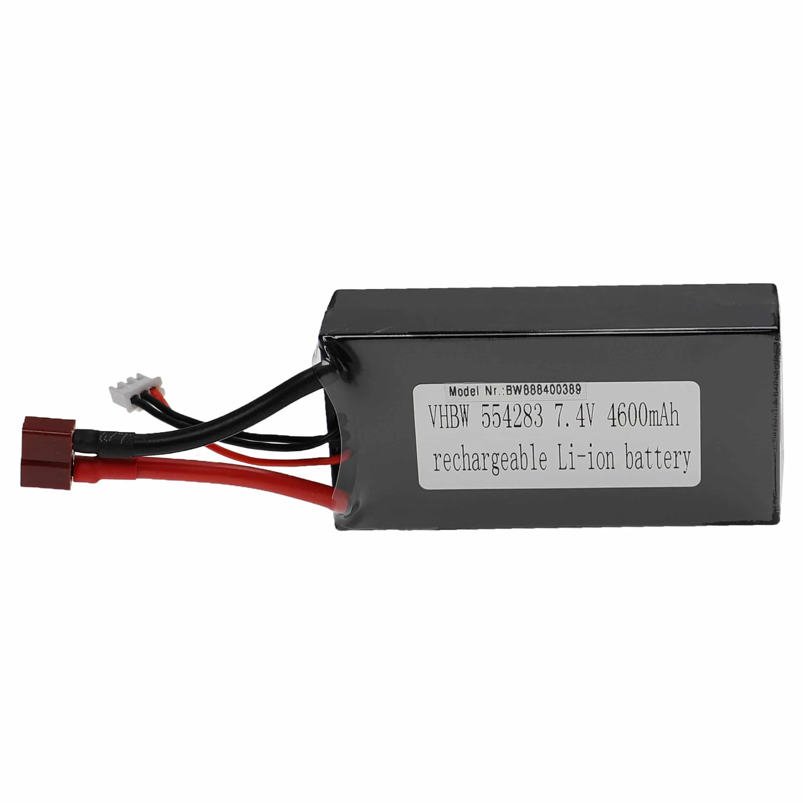 Batterie modèle radio-télécommandé - 4600mAh 7,4V Li-polymère, T-connecteur AWG16