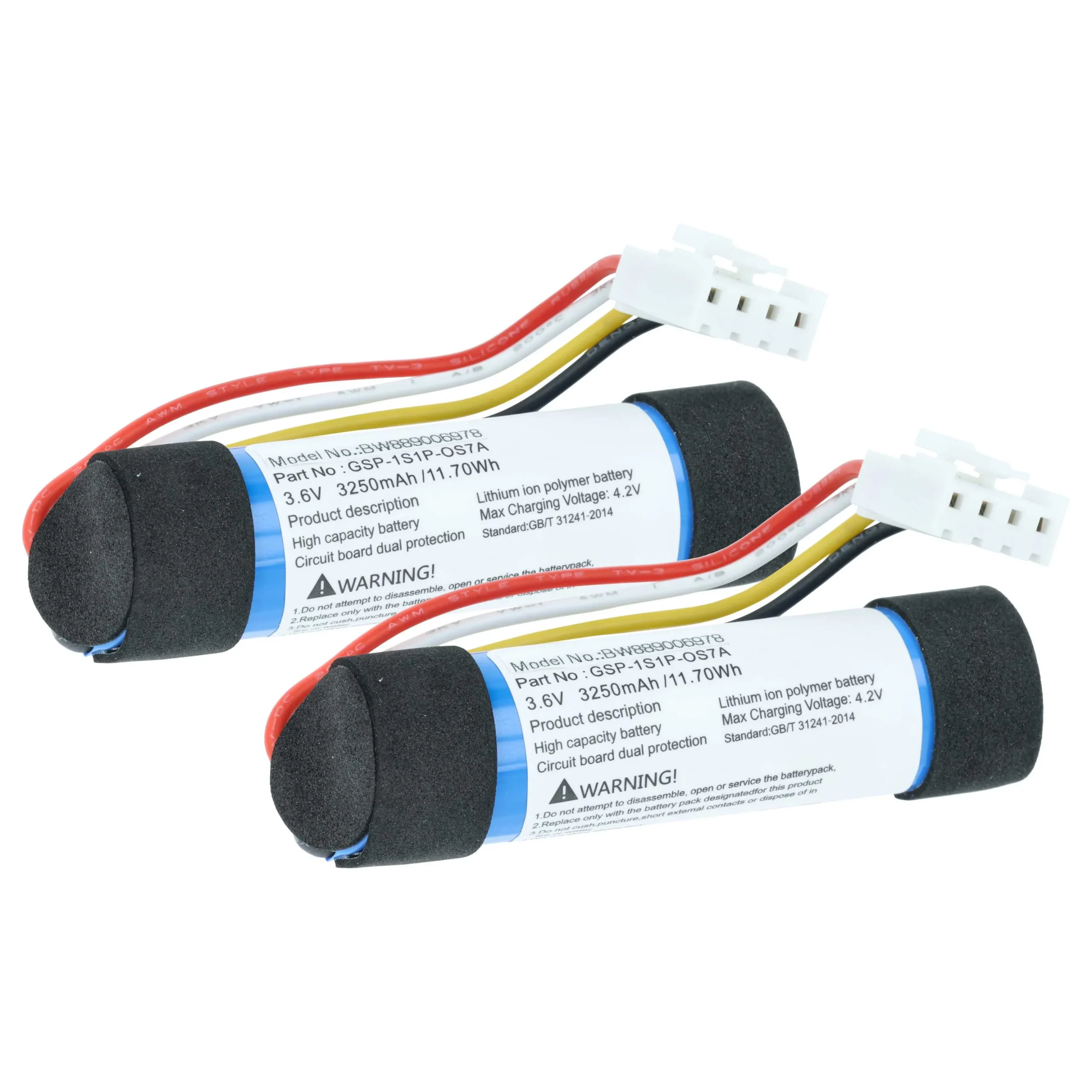 2x Batterie remplace Harman Kardon GSP-1S1P-OS7A enceinte Harman/Kardon - 2,6Ah 3,6V Li-ion