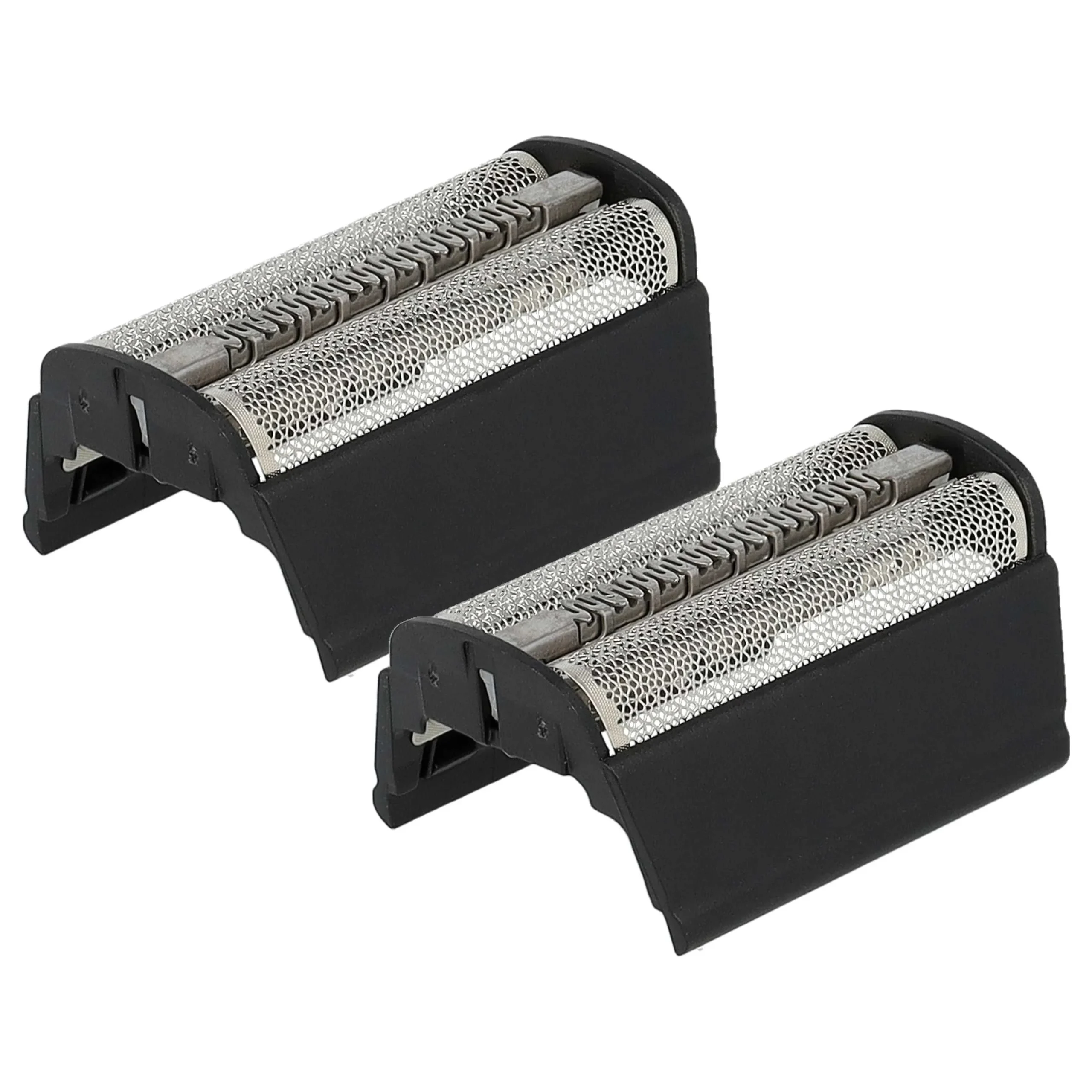 2x Grilles doubles remplace Braun SB505, 31B pour rasoir Braun - avec cadre de tête, noir