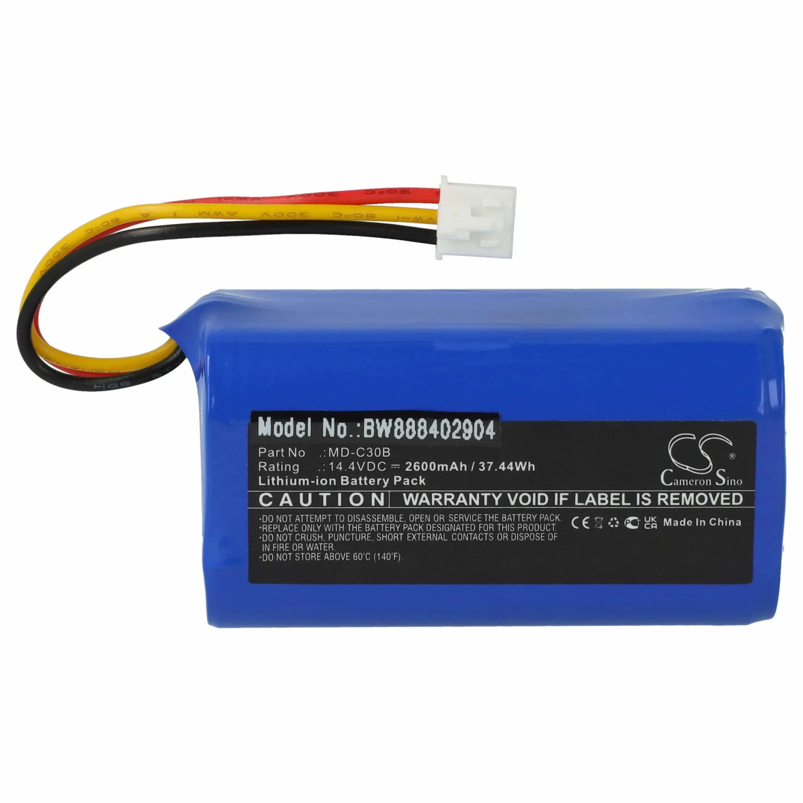 Batterie remplace Arcelik 0312241297, 9178062888 pour robot aspirateur Grundig - 2600mAh 14,4V Li-ion