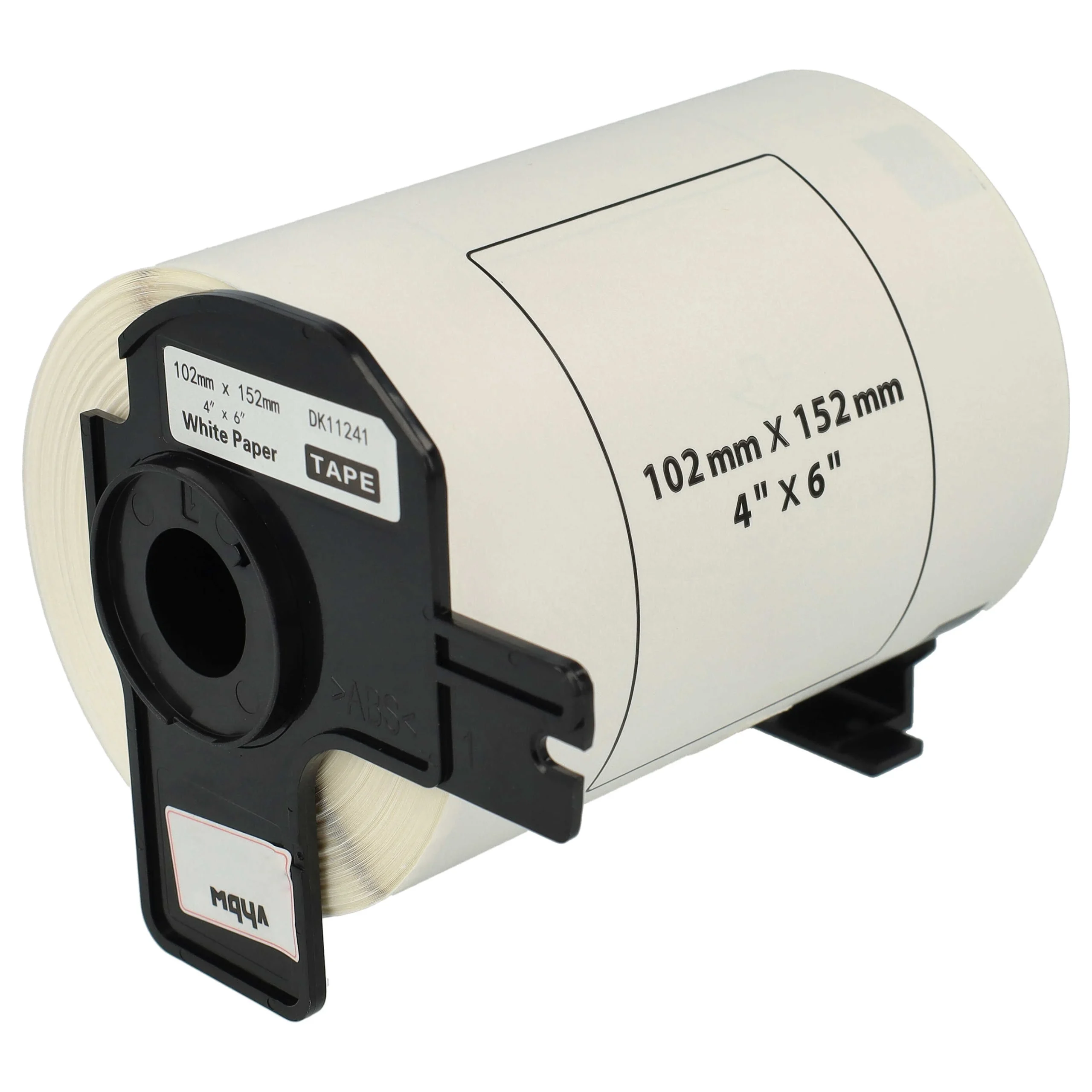 Étiquette remplacent Brother DK-11241 pour imprimante étiqueteuse - standard 102mm x 152mm + support