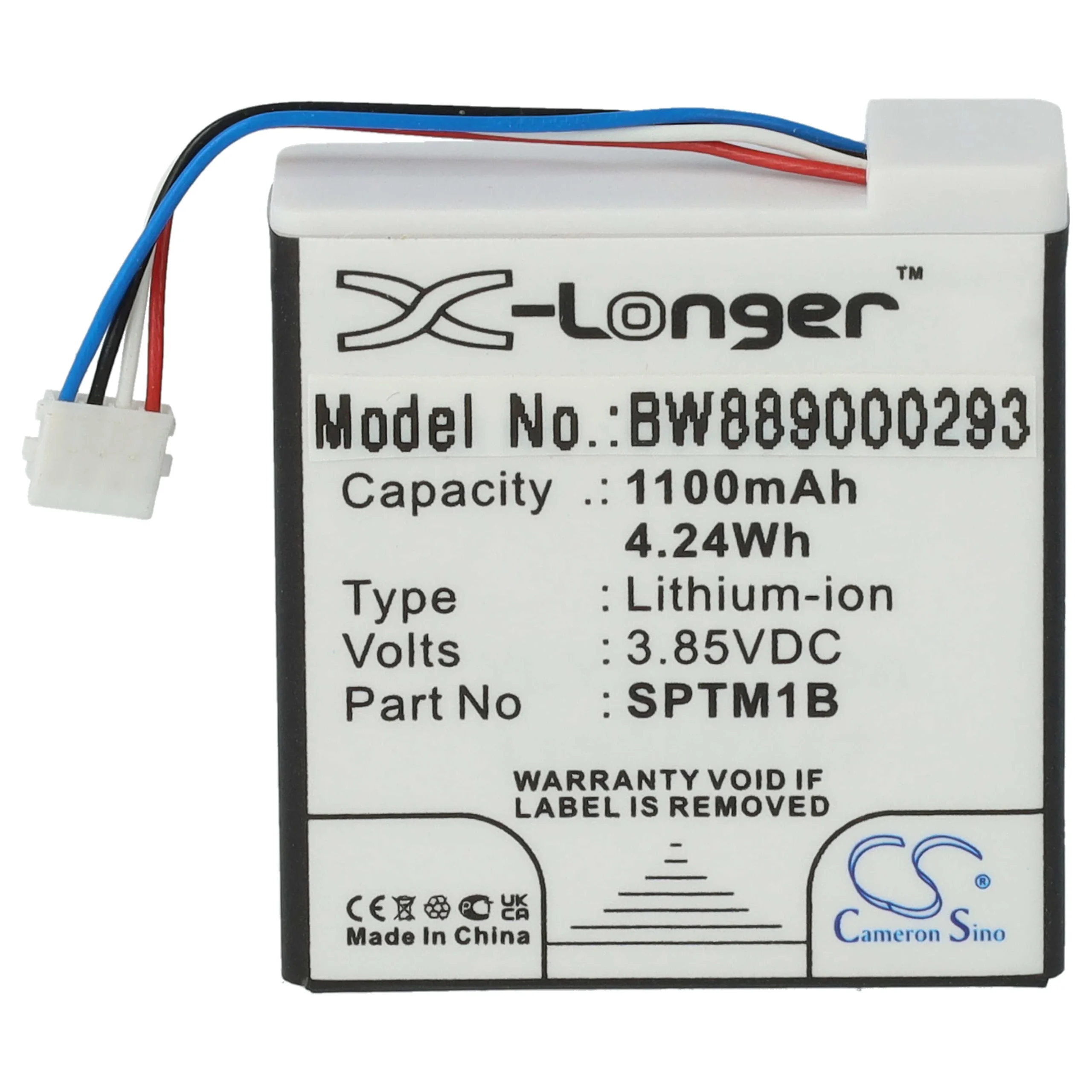 Batterie remplace GoPro SPTM1B pour caméra de poche GoPro- 1100mAh 3,85V Li-ion