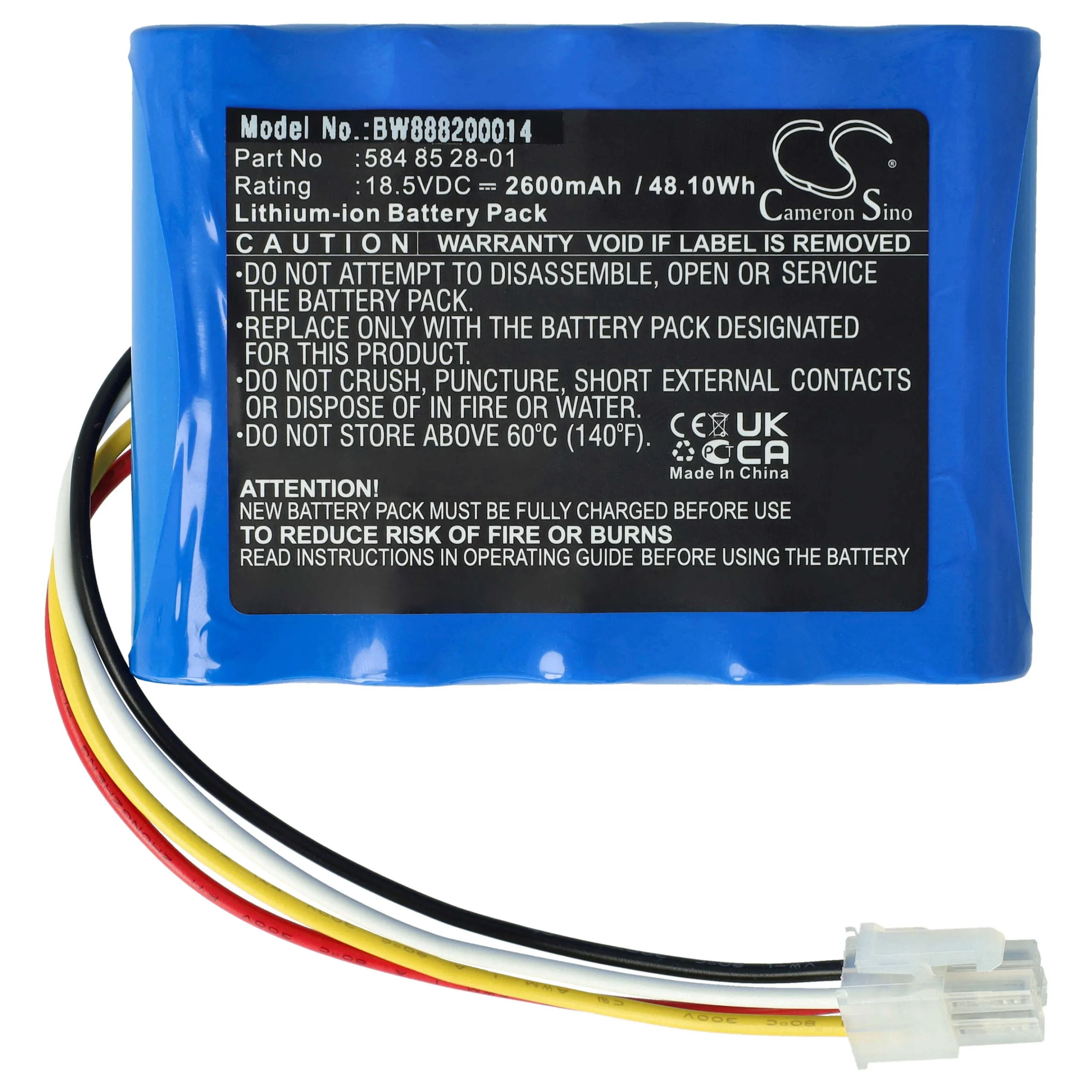 Batterie remplace Husqvarna 584 82 28-02, 584 82 28-01 pour outil de jardinage - 2600mAh 18,5V Li-ion