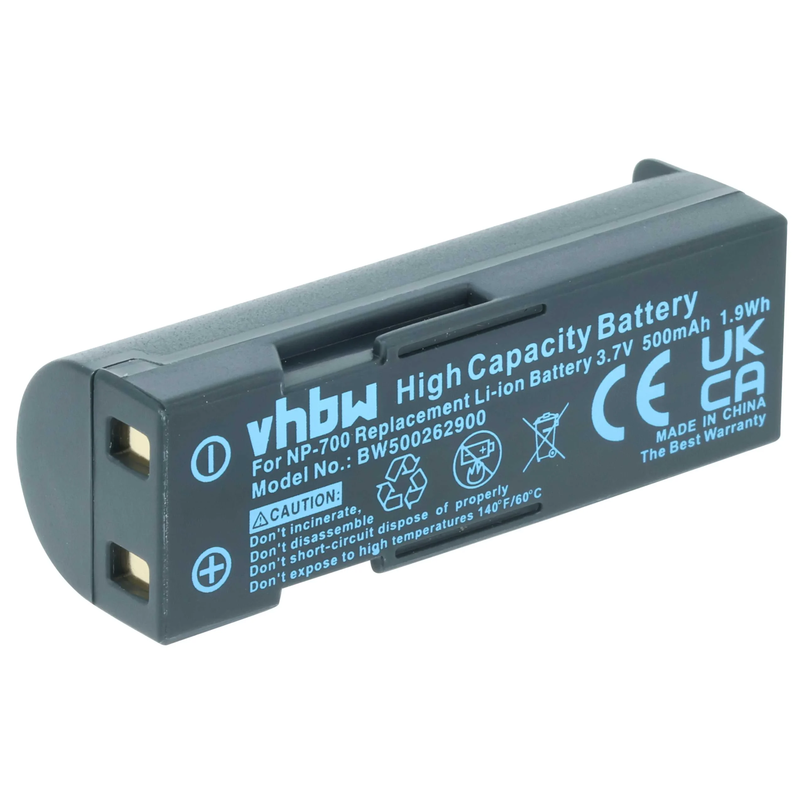 Batterie remplace Minolta NP-700 pour appareil photo Minolta- 500mAh 3,7V Li-ion
