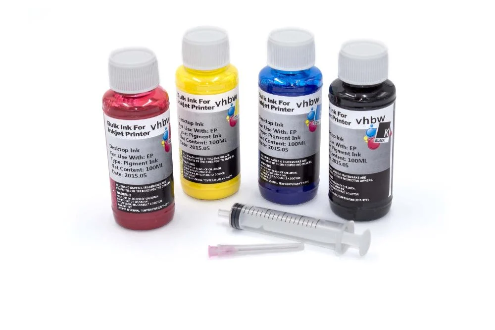 4x Encres rechargables multicolore pour imprimante Epson Expression Premium - Pigmentée, 100ml