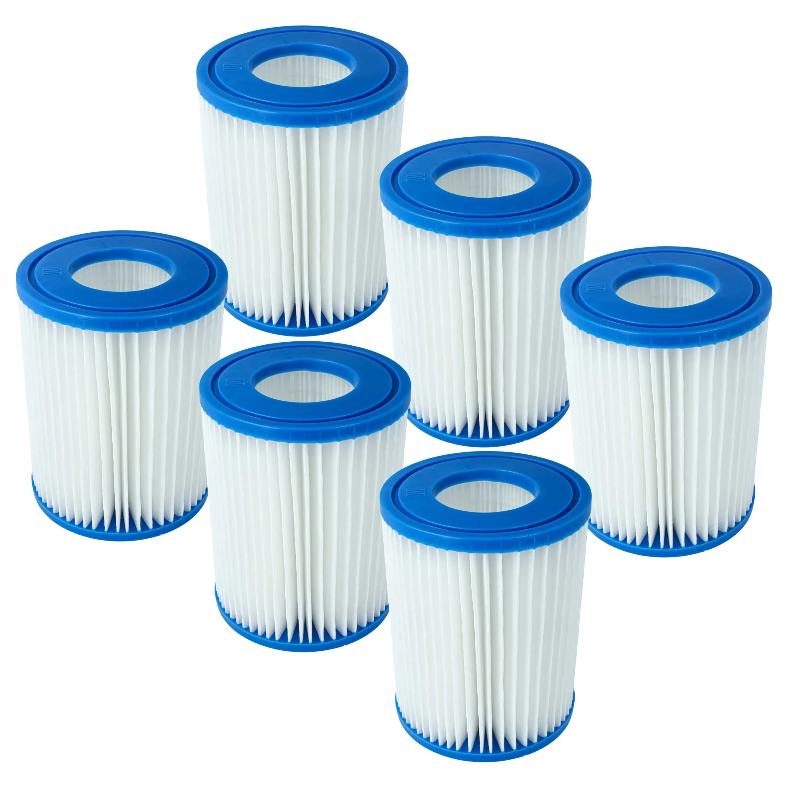 6x Filtres à eau remplace Bestway 58094, FD2137 pour piscine, pompe de filtration Bestway - Cartouche filtre