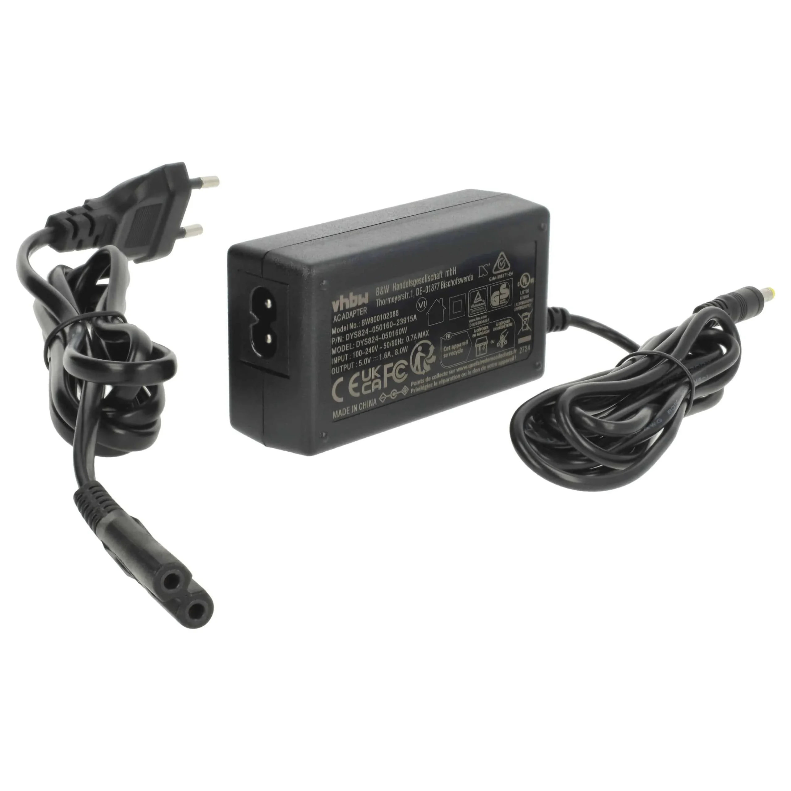 Bloc secteur remplace Panasonic 6AS93502, E194251, SV-AV20A, SV-AV20U, SV-AV20 pour caméra Panasonic, 2m