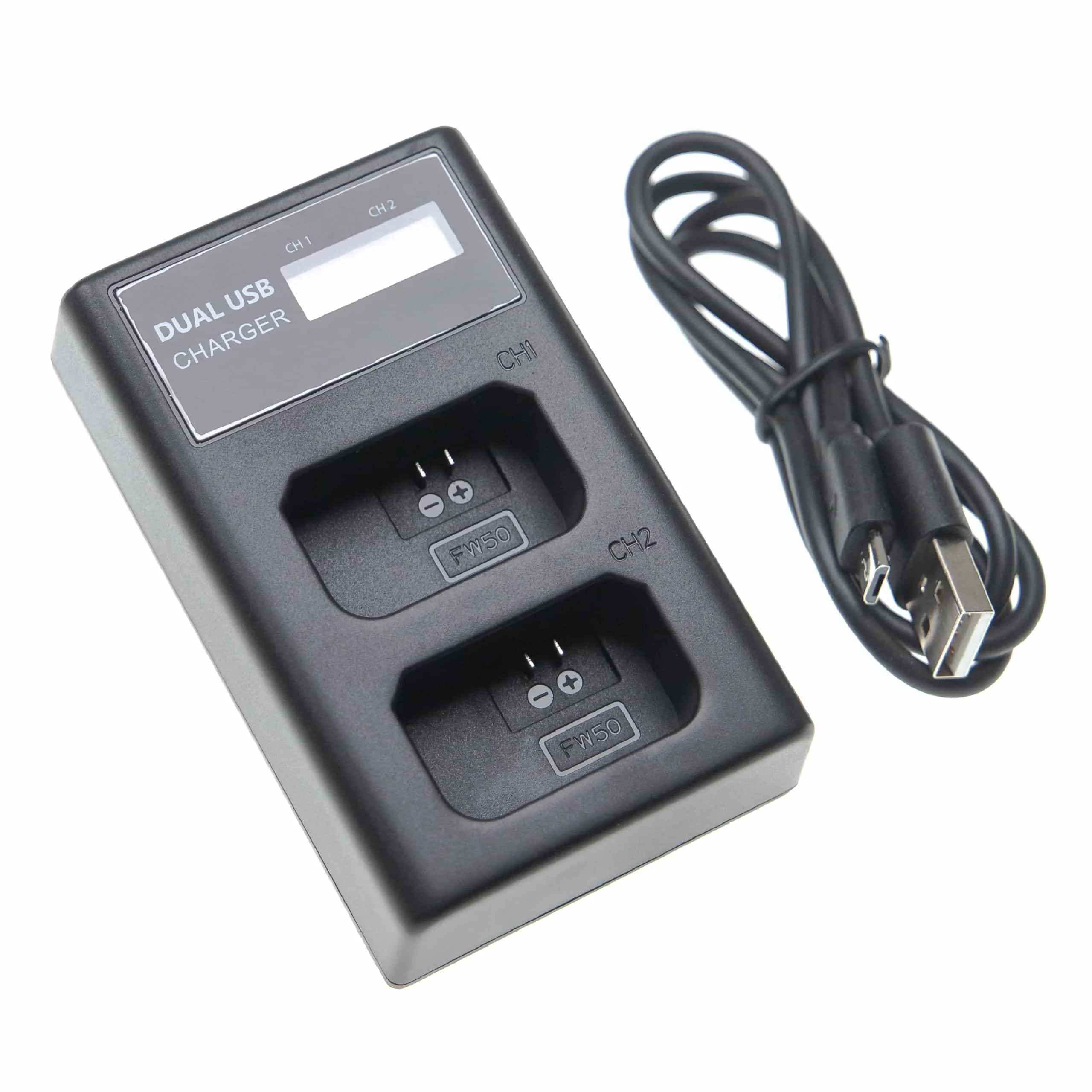 Chargeur Micro-USB + USB-C + câble Micro-USB pour appareil photo Sony NEX-3