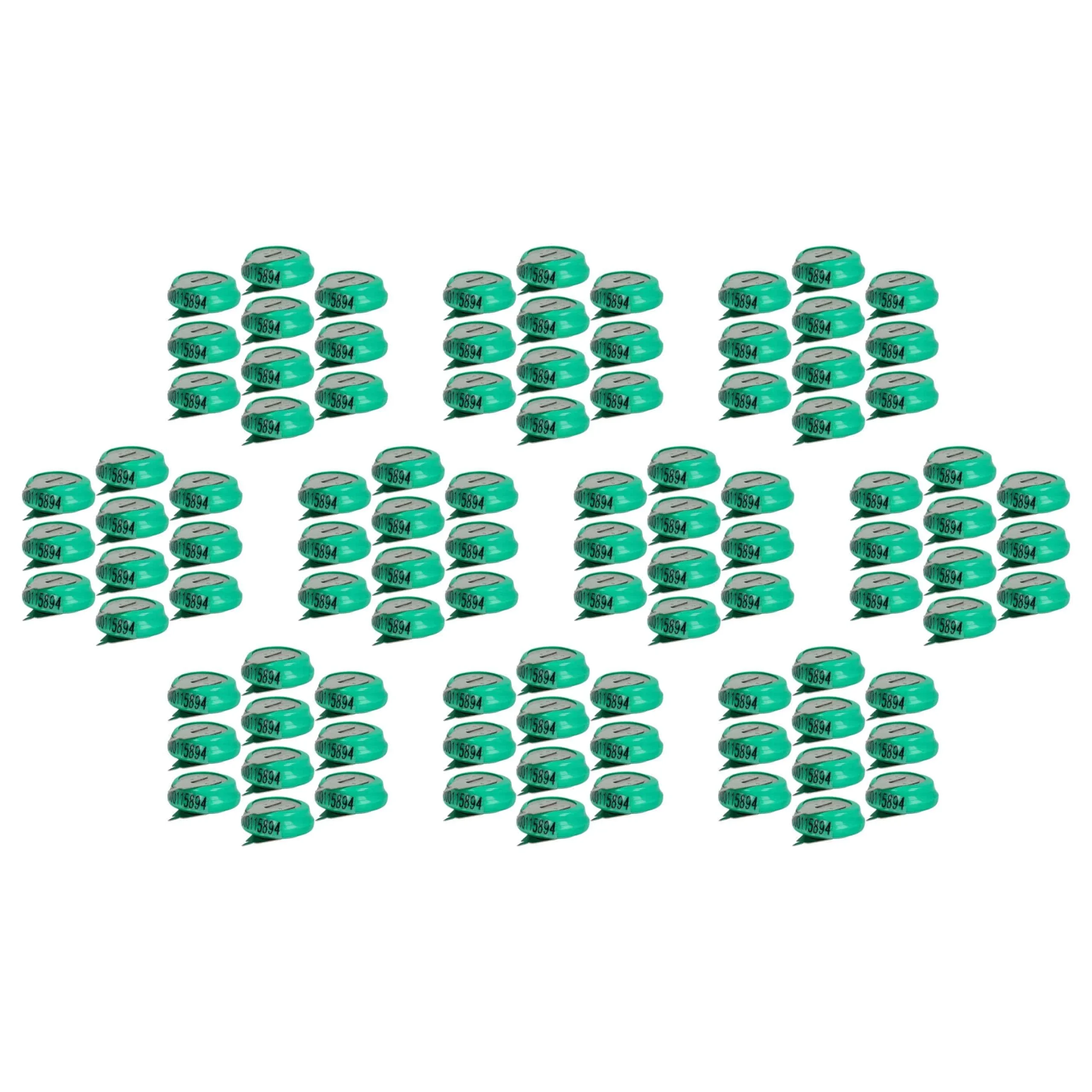 100x Piles bouton de type 1/V80H pour le modélisme et autres - 80mAh 1,2V NiMH