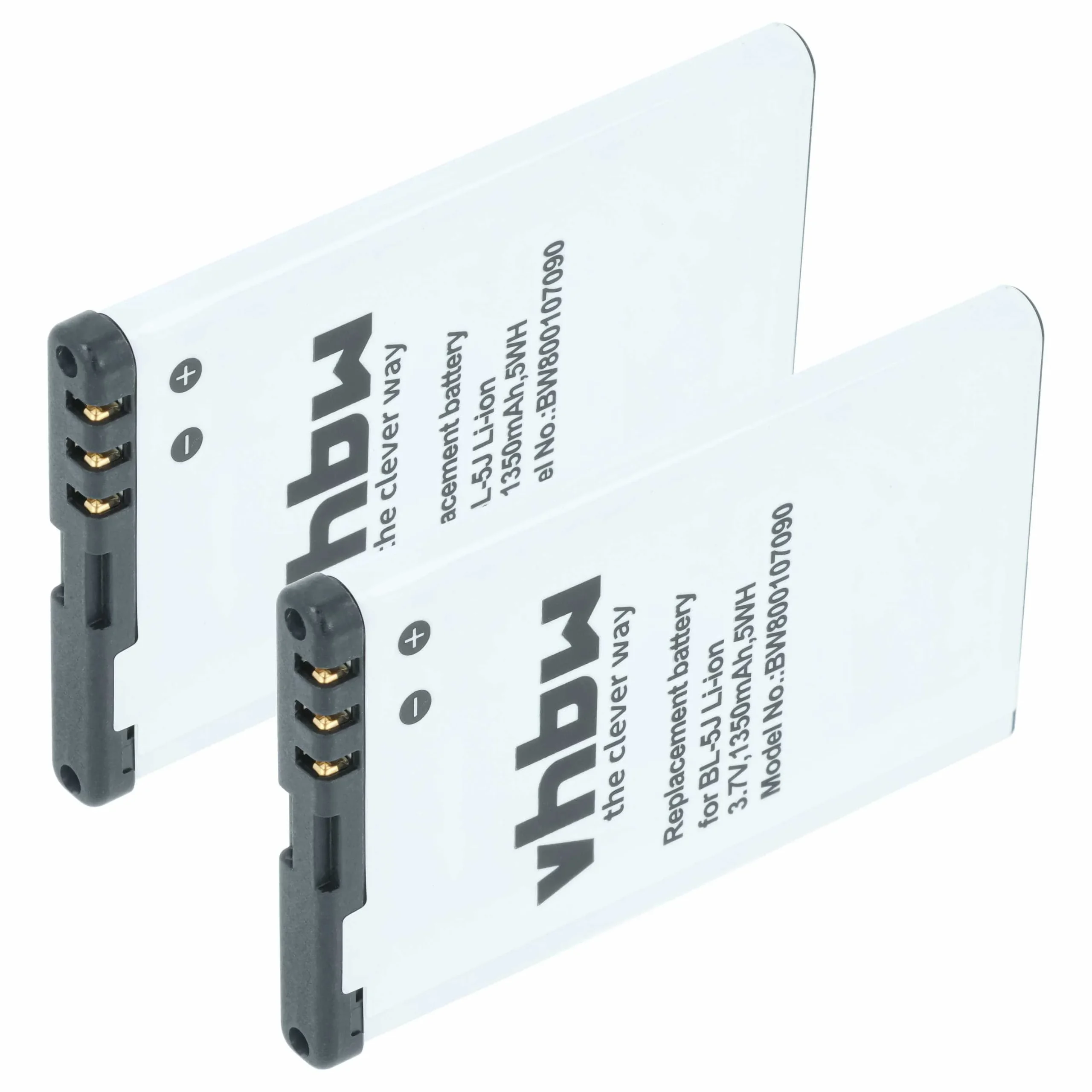 2x Batteries remplace Siemens S30852-D2371-X1, V30145-K1310-X456 pour téléphone Telekom - 1300mAh 3,7V Li-ion