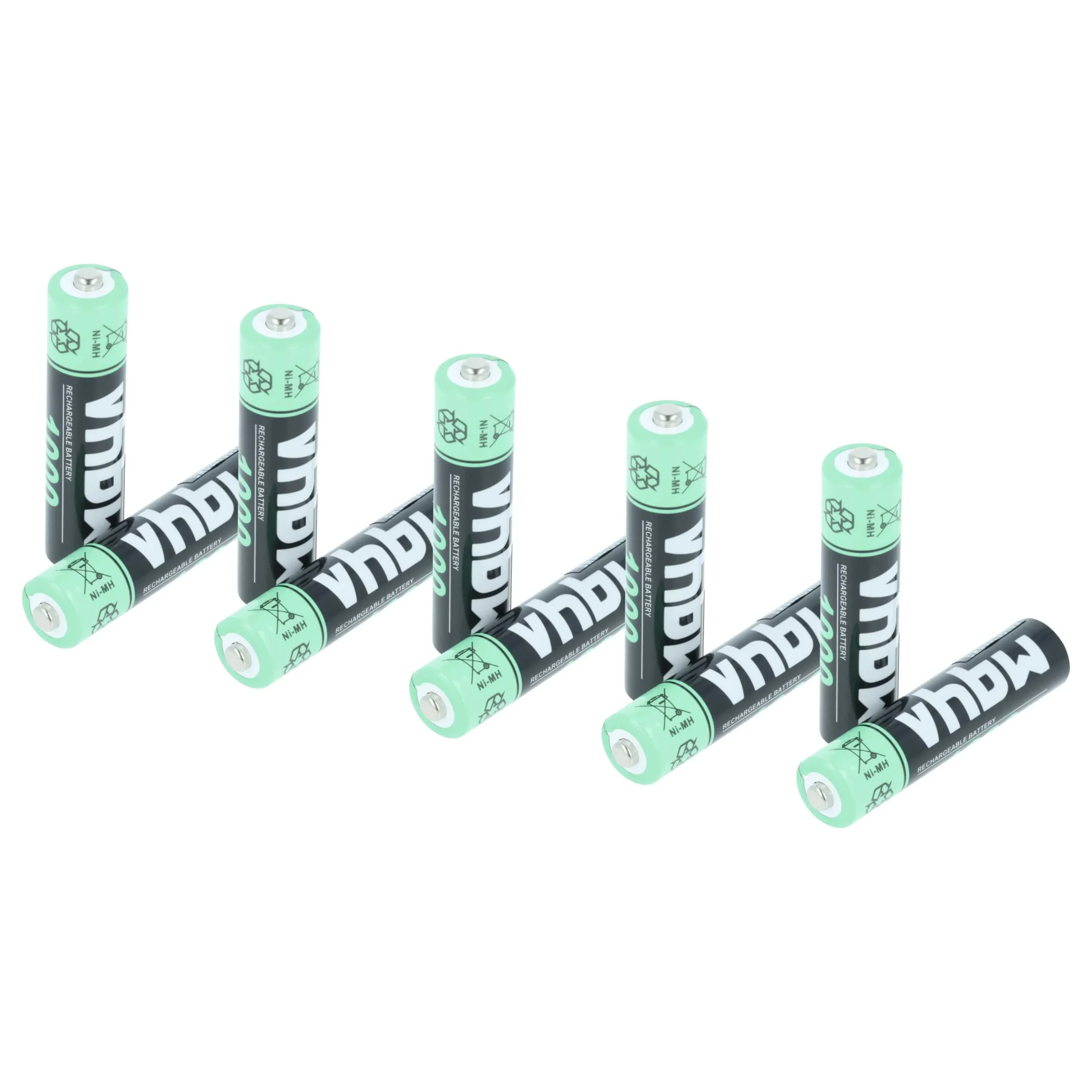 Batterie (10 pcs.) pour divers appareils Philips, Swisscom, Grundig, Sennheiser- 1000mAh 1,2V NiMH