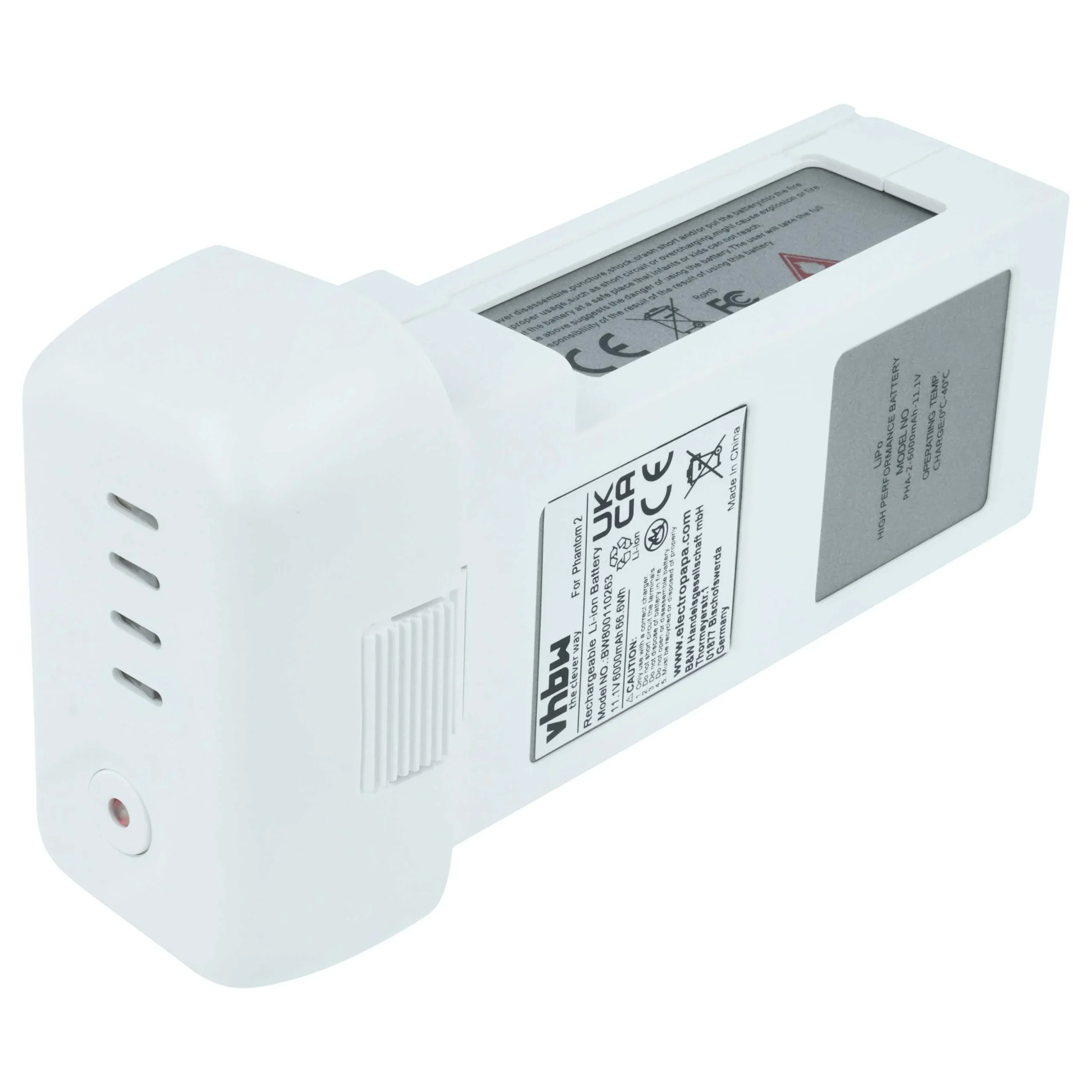 Batterie remplace DJI CP.PT.000395, CP.PT.000396, PHA-2, 733496 pour drone DJI- 6000mAh 11,1V Li-polymère