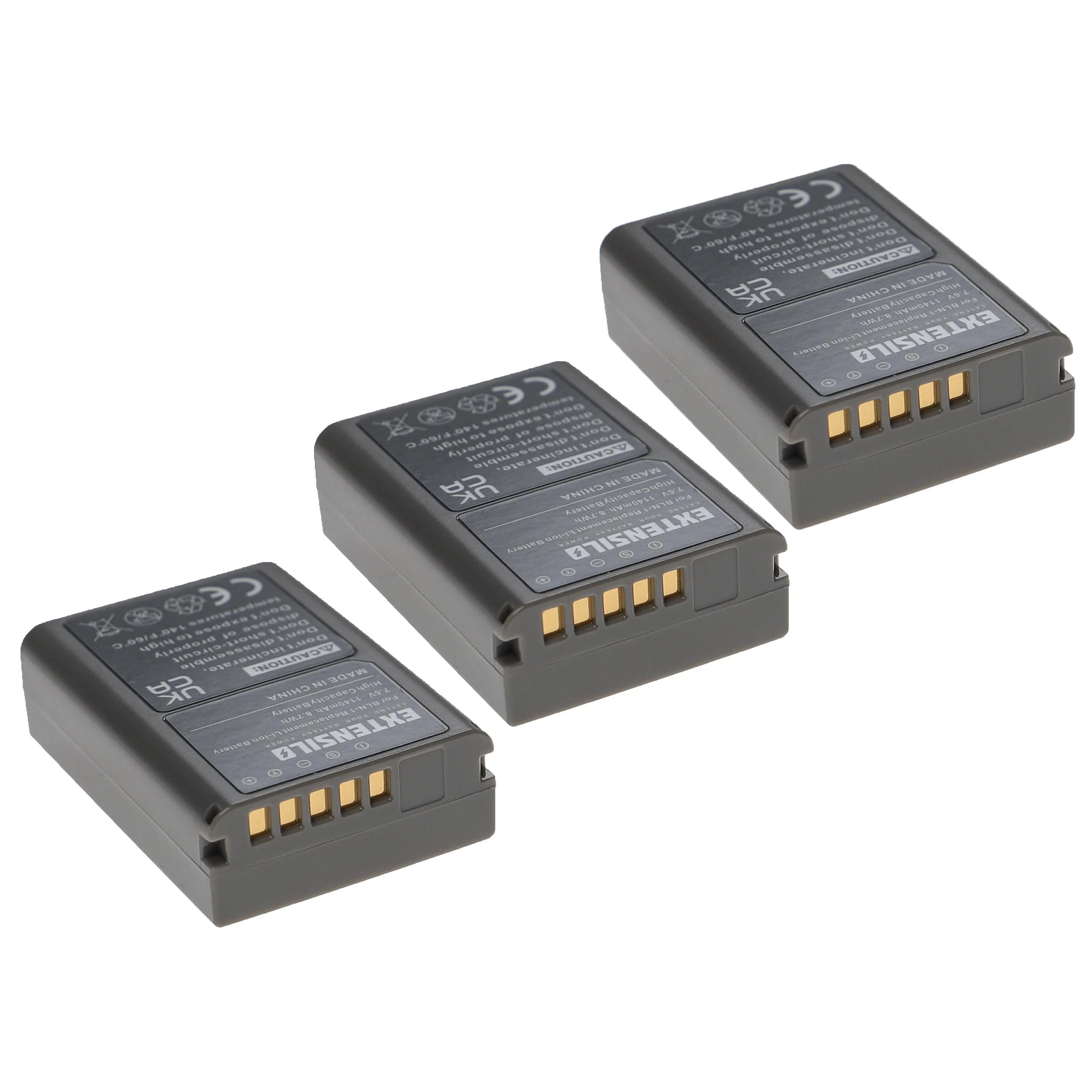 3x Batteries remplace Olympus PS-BLN1 pour appareil photo Olympus- 1140mAh 7,6V Li-ion