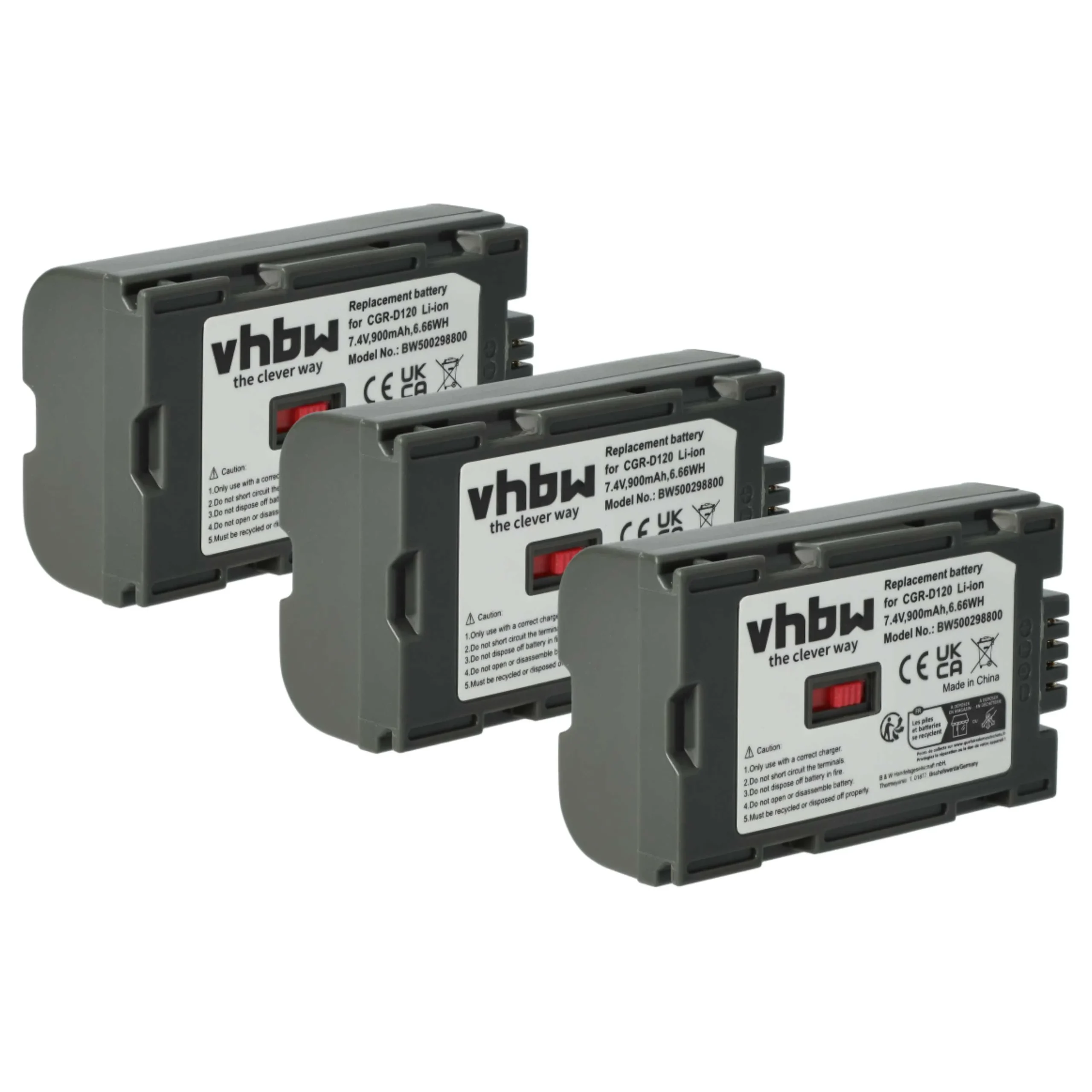 3x Batteries remplace Hitachi DZ-BP28, DZ-BP16 pour caméscope Hitachi- 900mAh 7,2V Li-ion
