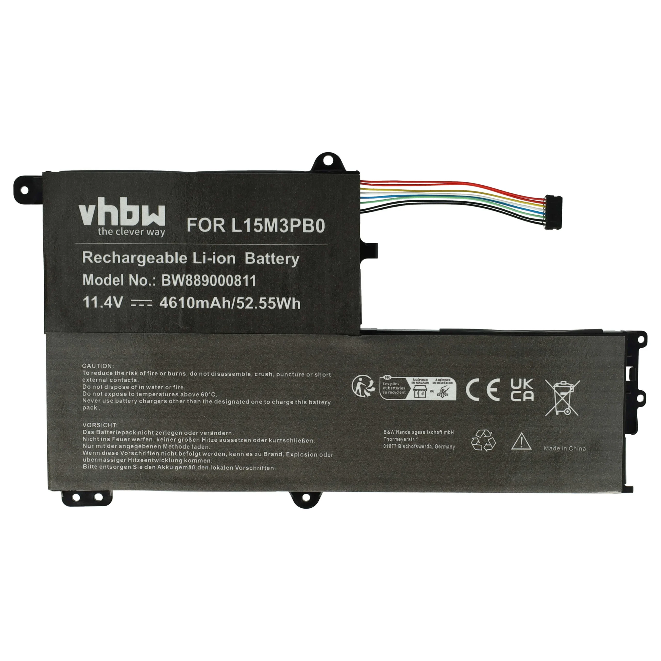 Batterie remplace Lenovo B102297-0004, 5B10K84638 pour ordinateur portable Lenovo- 4610mAh 11,4V Li-ion