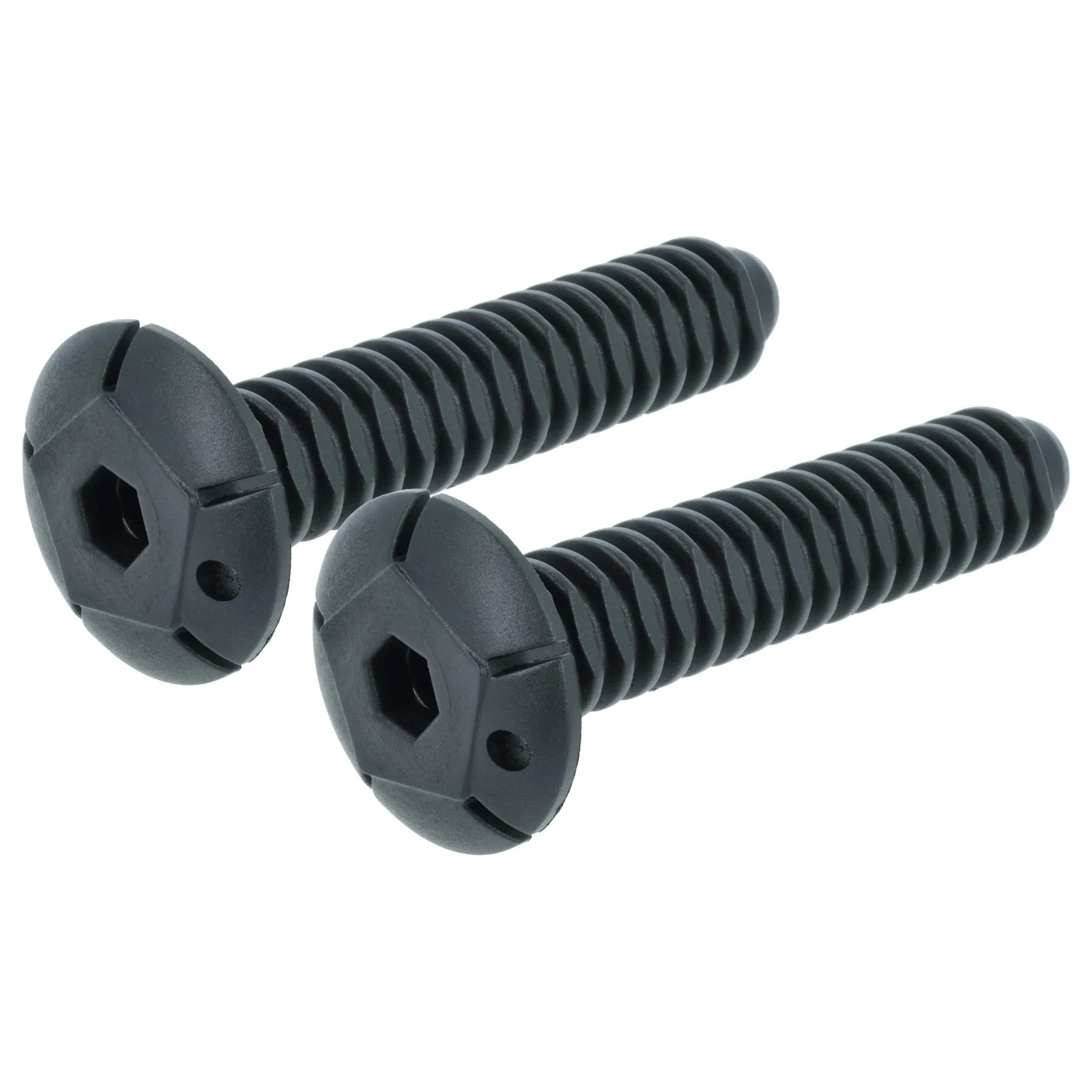 2x Pied réglable remplace Ariston C00340804 pour lave-vaisselle - 11 cm, noir