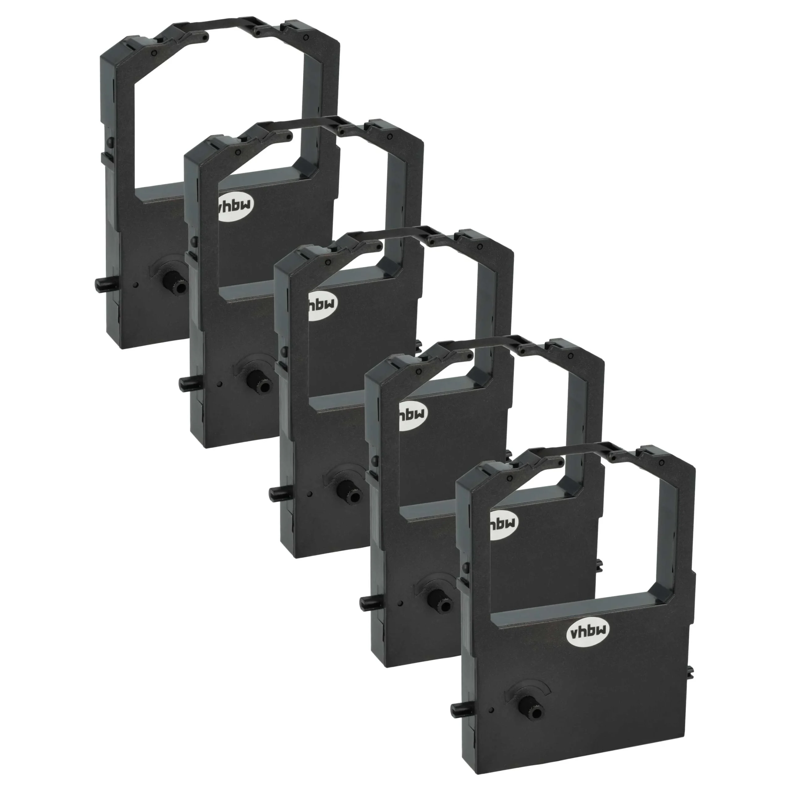 5x Ruban encreur remplace Epson C13S015032, S015032 pour imprimante matricielle / étiquette - noir