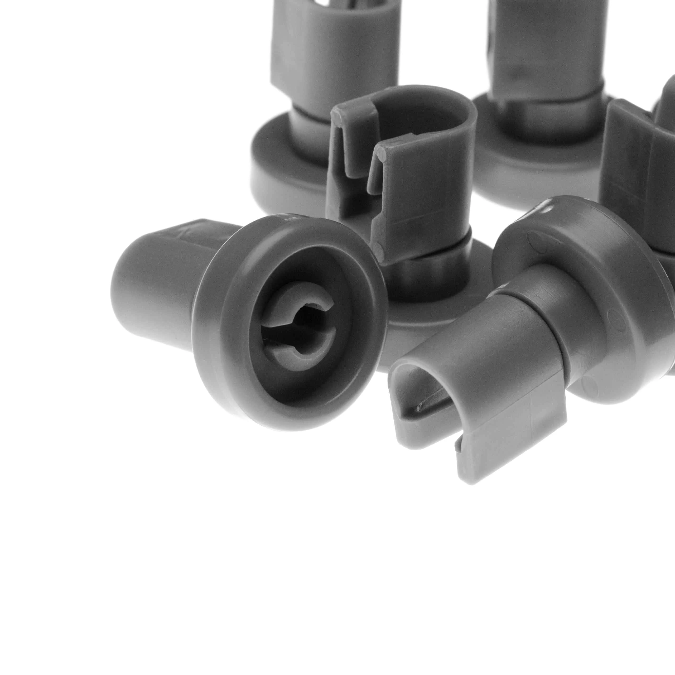 8x Roulette de panier supérieur pour lave-vaisselle Privileg / Quelle, Novamatic, Curtiss, SABA - ⌀ 25 mm, méc