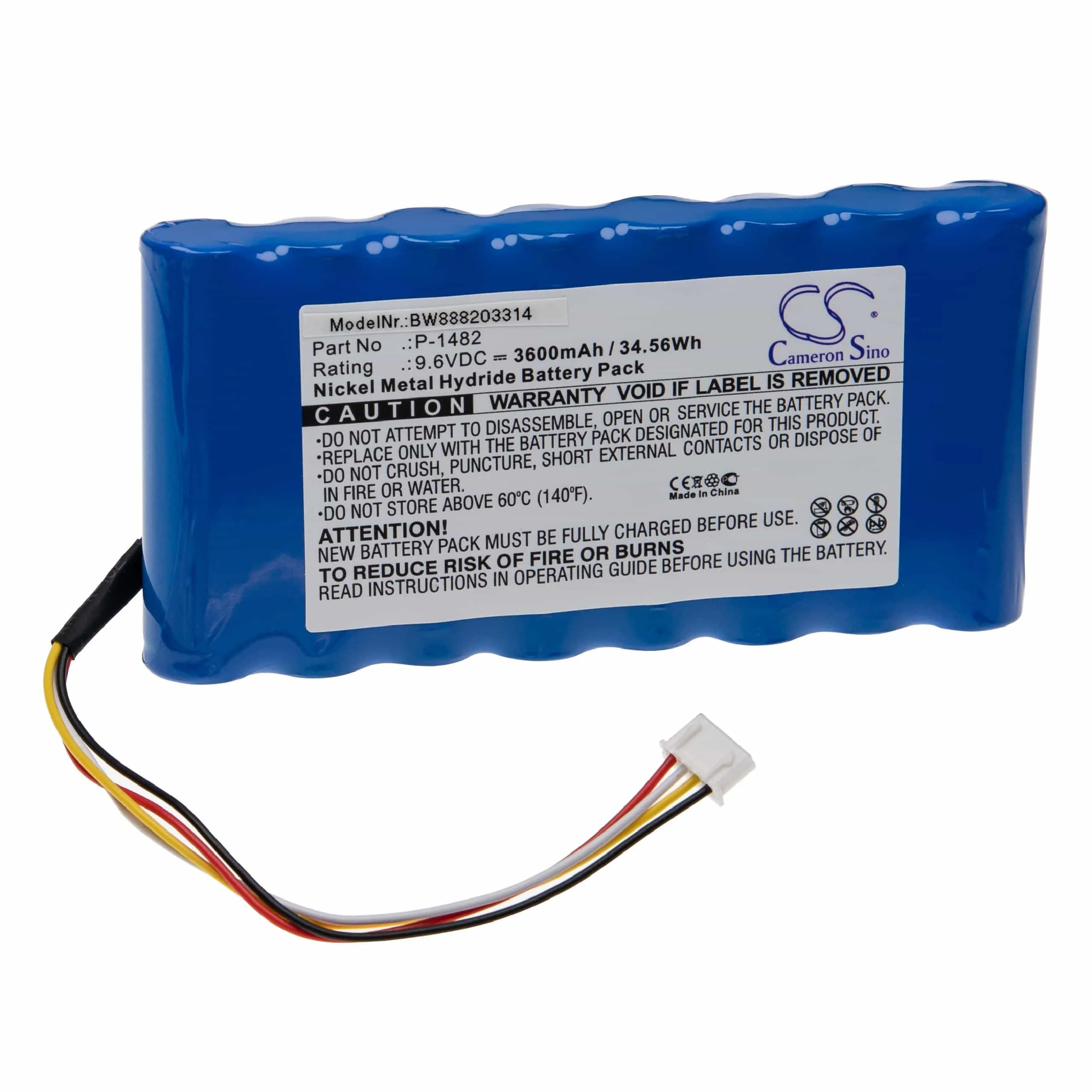 Batterie remplace Chauvin Arnoux 91504301 outil de mesure Megger - 3600mAh 9,6V NiMH