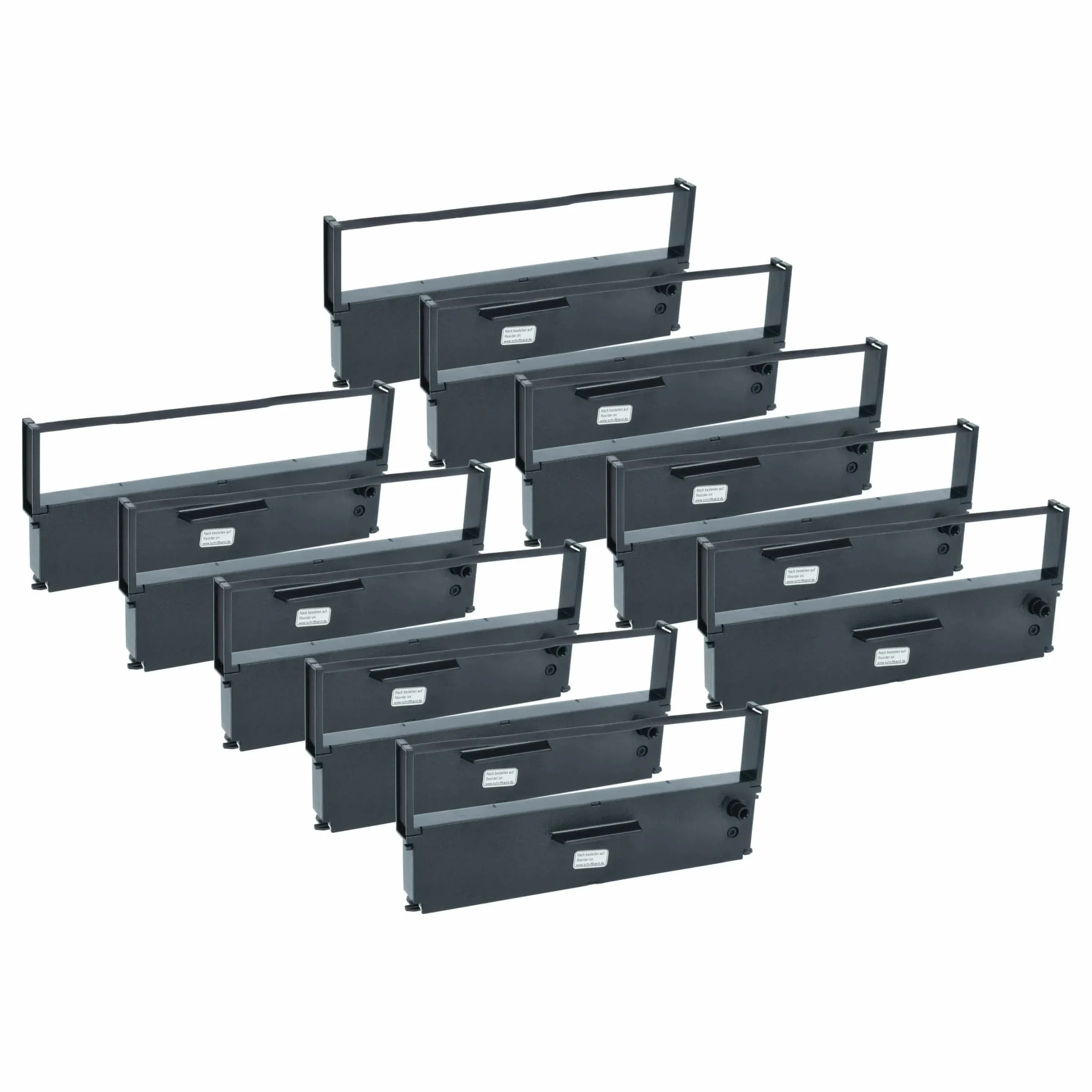 10x Ruban encreur remplace Epson ERC-31, C43S015231, C43S015369 pour imprimante matricielle / étiquette - noir