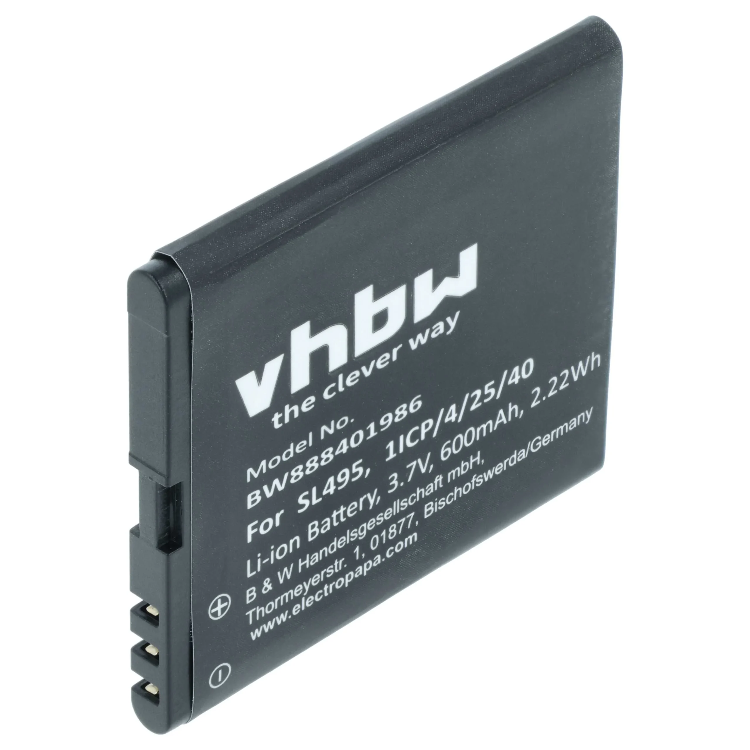 Batterie remplace Bea-fon 1ICP/4/25/40 téléphone portable senior Bea-fon - 600mAh 3,7V Li-ion