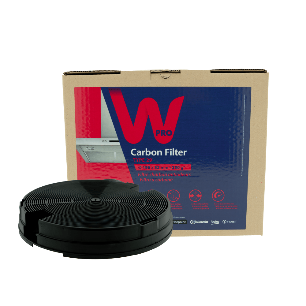 Filtre à charbon d'origine Whirlpool Type 29 / AMC912 / CHF029/1 - AllSpares