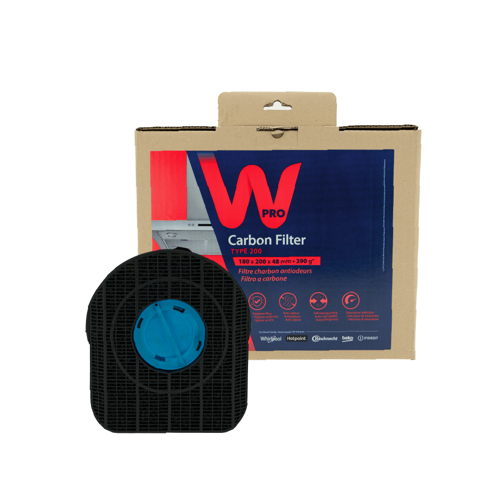 Filtre à charbon d'origine Whirlpool Type 200 / CHF200/1 - WPRO