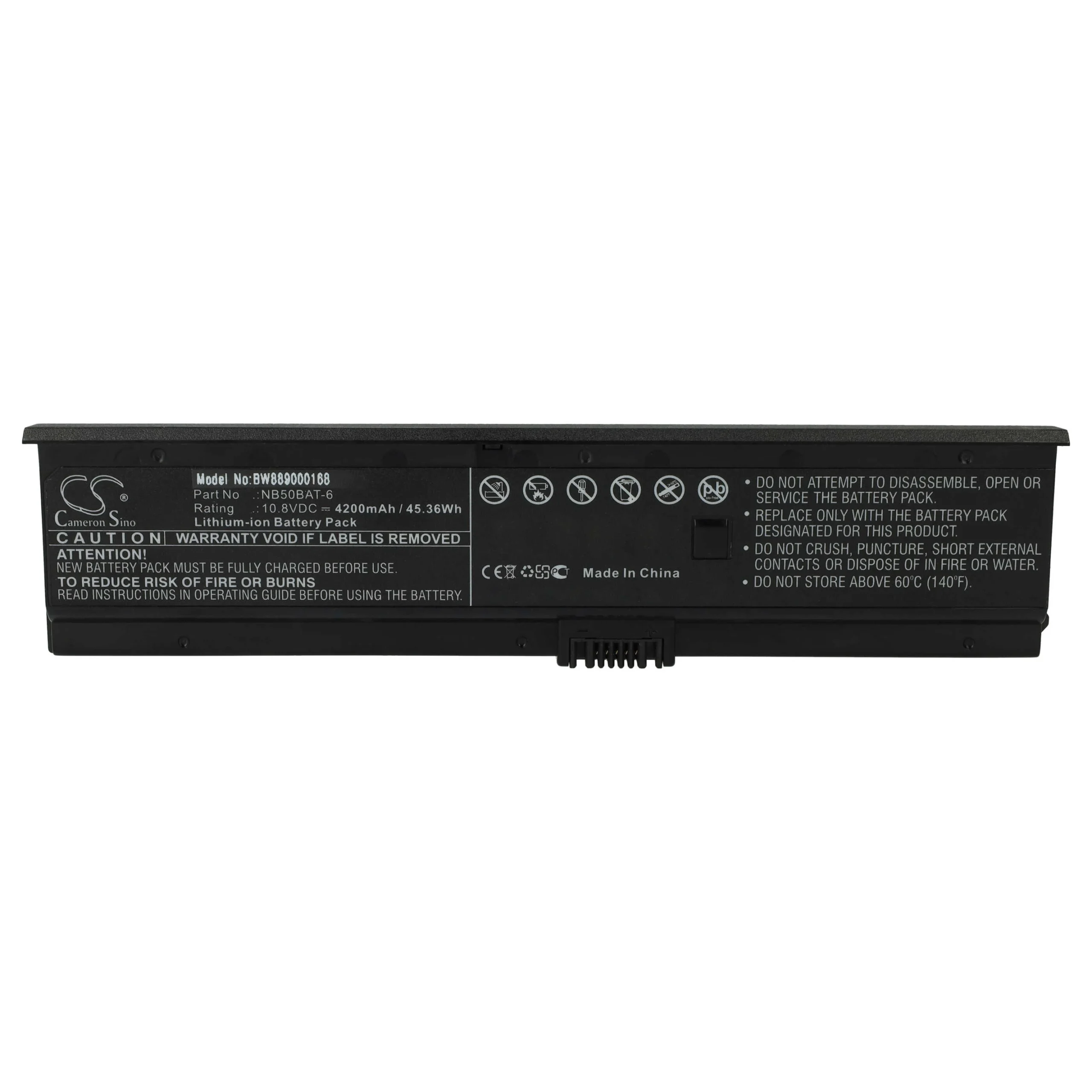 Batterie remplace Clevo NB50BAT-6 pour ordinateur portable Shinelon- 4200mAh 10,8V Li-ion