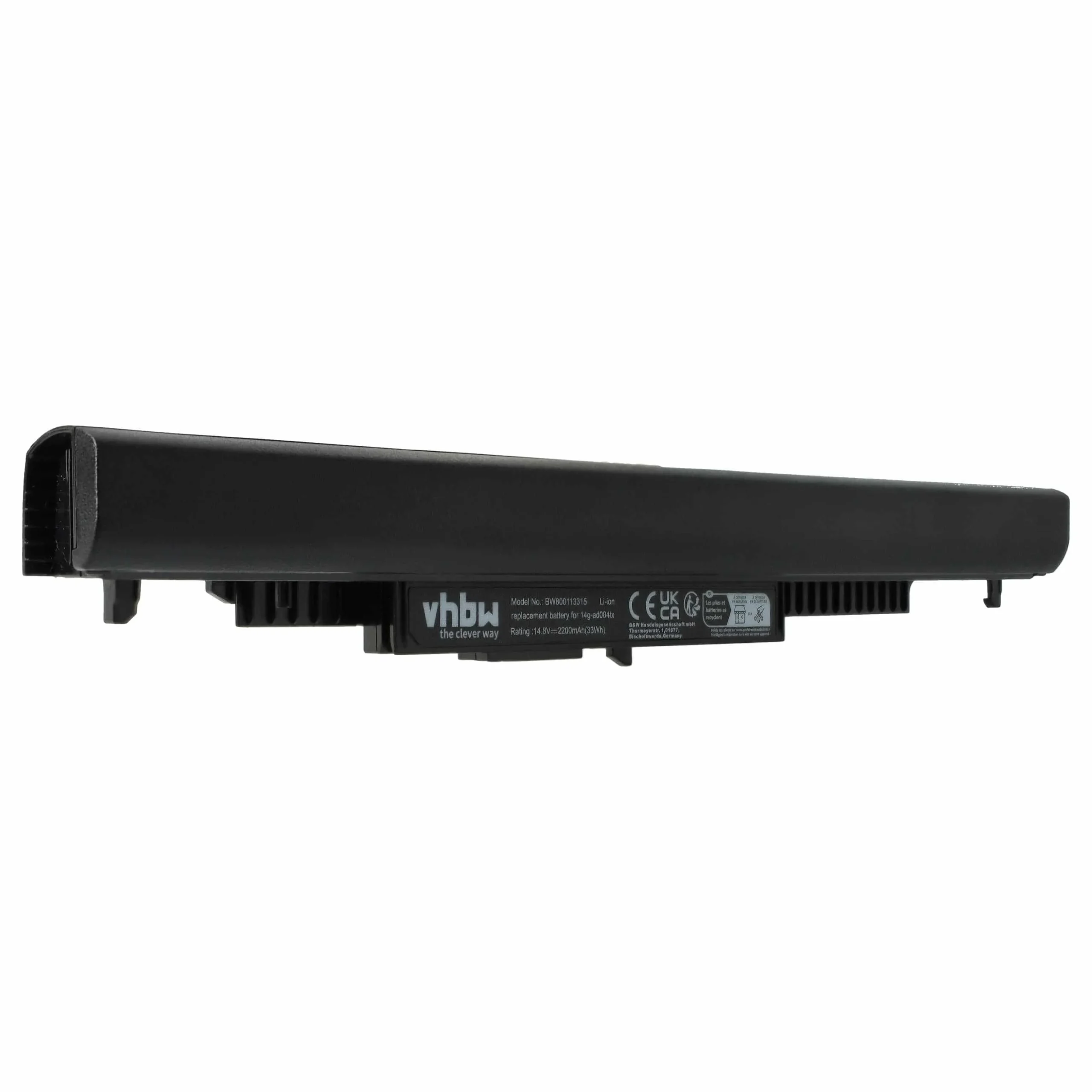 Batterie remplace HP 807611-141, 807611-131 pour ordinateur portable HP- 2200mAh 14,8V Li-ion, noir