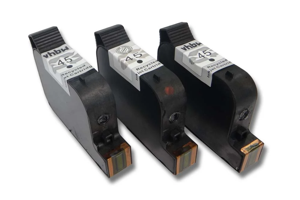 3x Cartouches remplace HP Refill C51645DE, NR. 45 pour imprimante - Accessoires pour imprimante