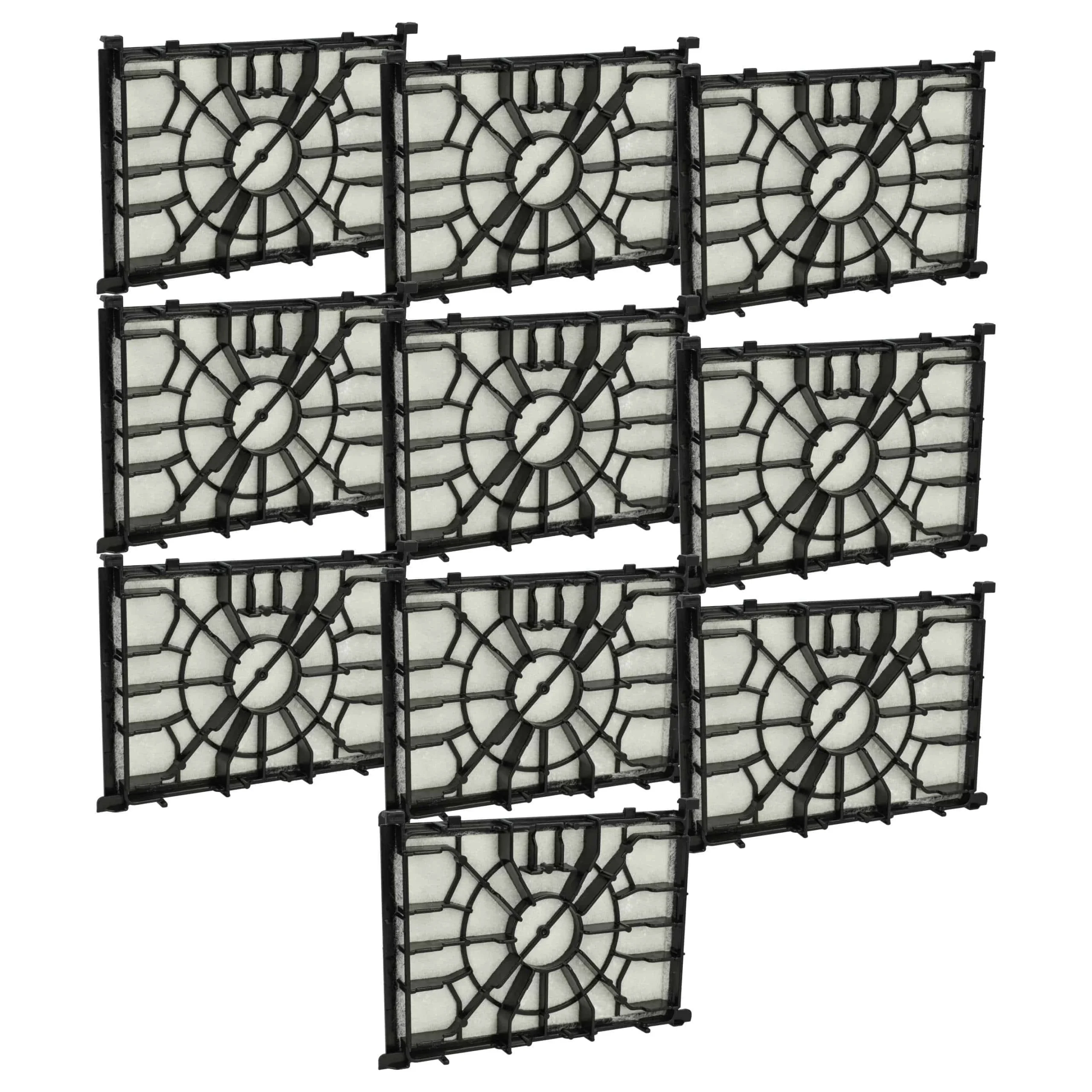 10x Filtre remplace Bosch Siemens 577117, 574727 pour aspirateur - filtre protection moteur, 11,2 x 16 cm