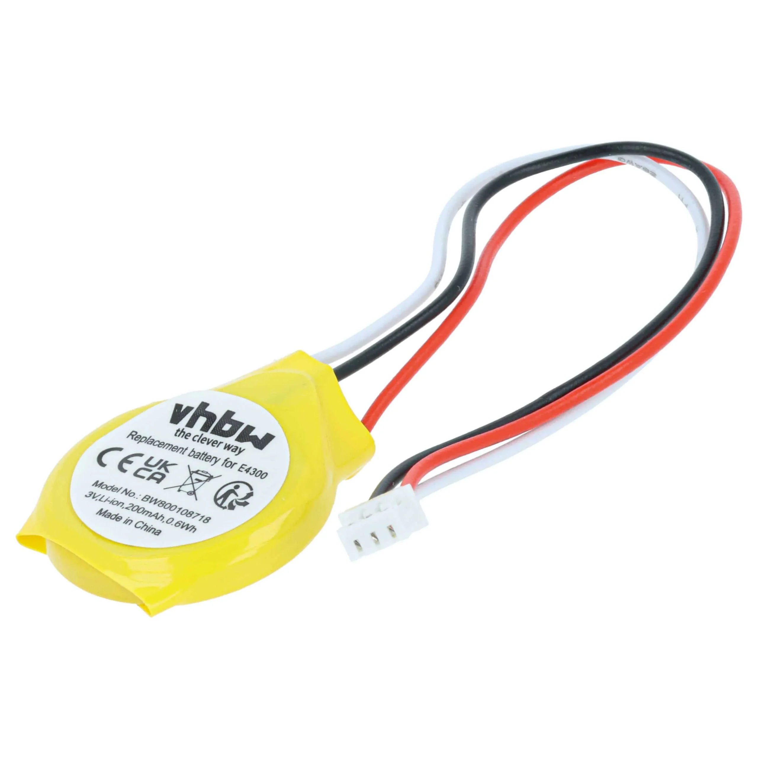 Batterie remplace Dell GC02000KH00 pour BIOS HP - 200mAh 3V Li-ion