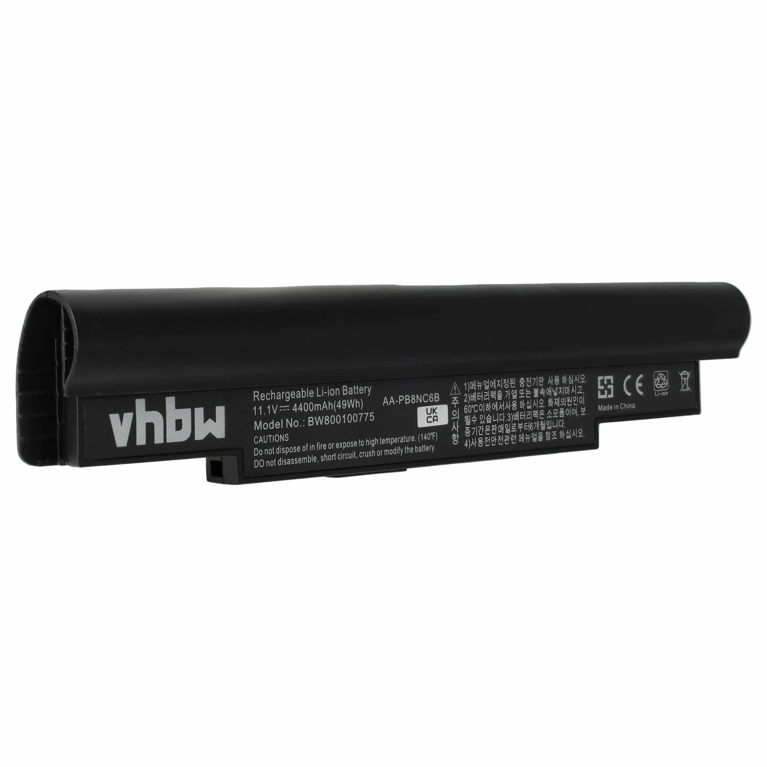 Batterie remplace Samsung AA-PB8NC6B, AA-PB8NC6M pour ordinateur portable Samsung- 4400mAh 11,1V Li-ion, noir