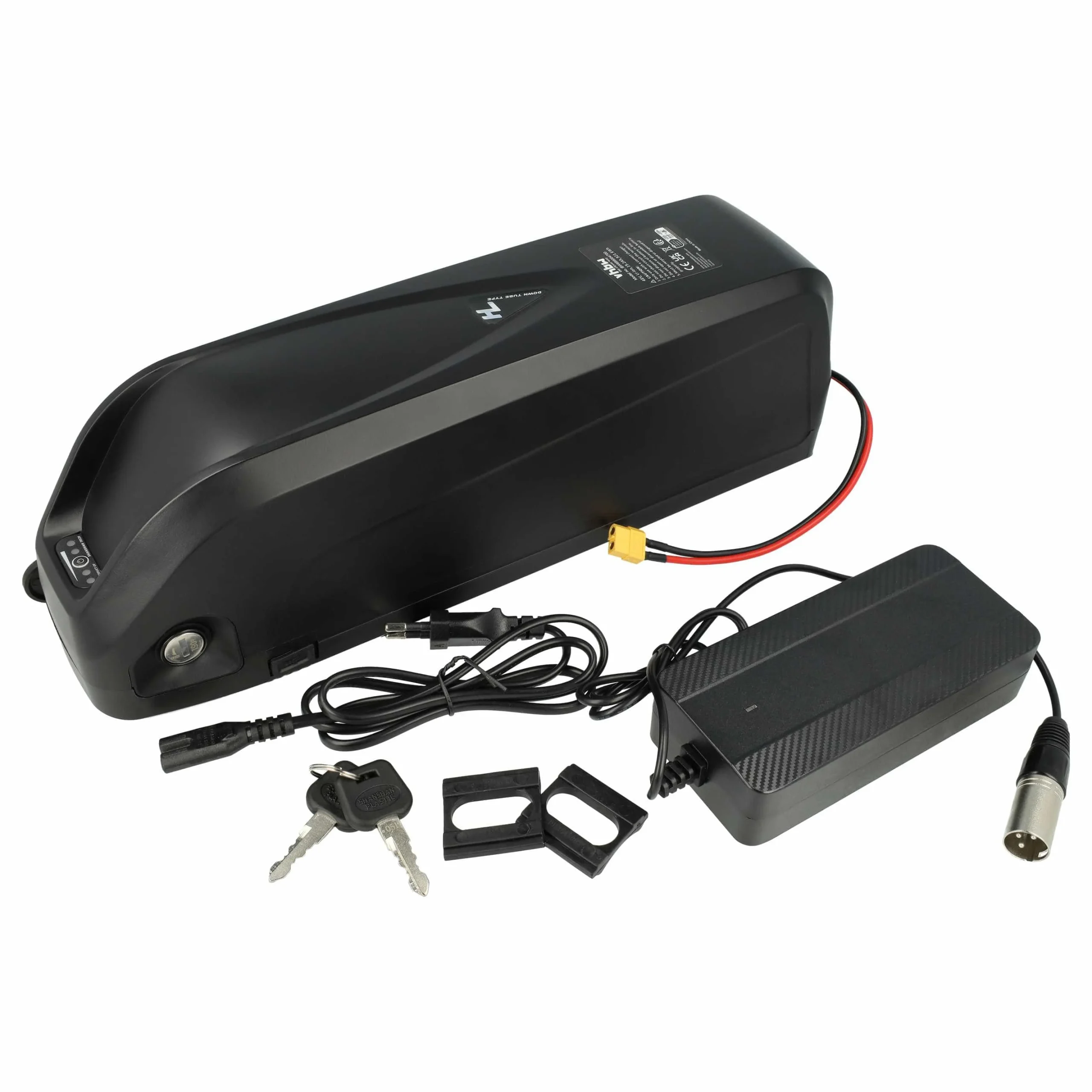 Batterie pour E-Bike avec moteur 250 - 1000 W - 19,2Ah 48V Li-ion chargeur noir