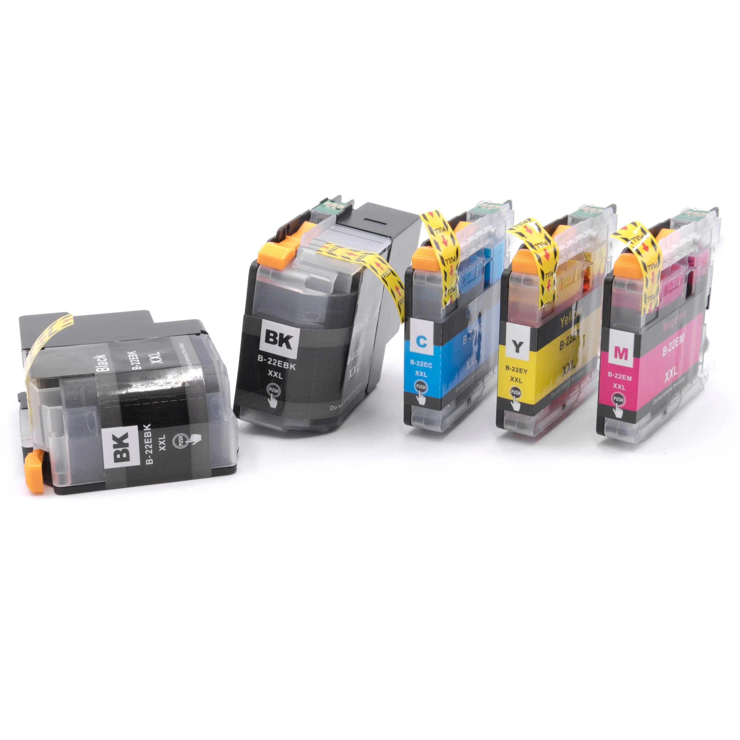5x Cartouches remplace Brother LC-22EBK, LC22EBK, LC-22EBKXXL, LC-22E BK pour imprimante - multicouleurs
